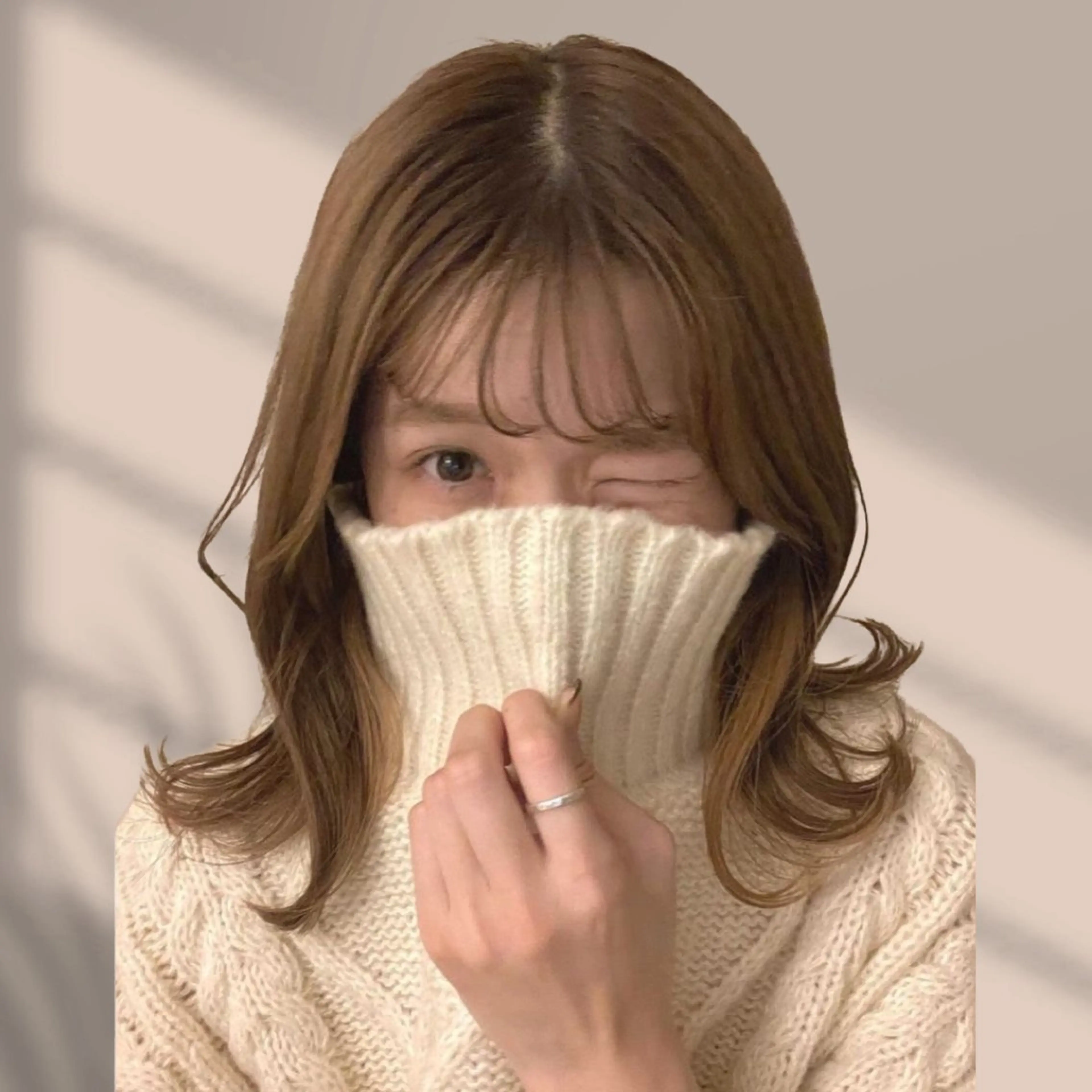 ミディアム ヘアカラー トリートメント ヘアセット くすみミルクティー／ ブラウン🪡TOWAのヘアスタイル