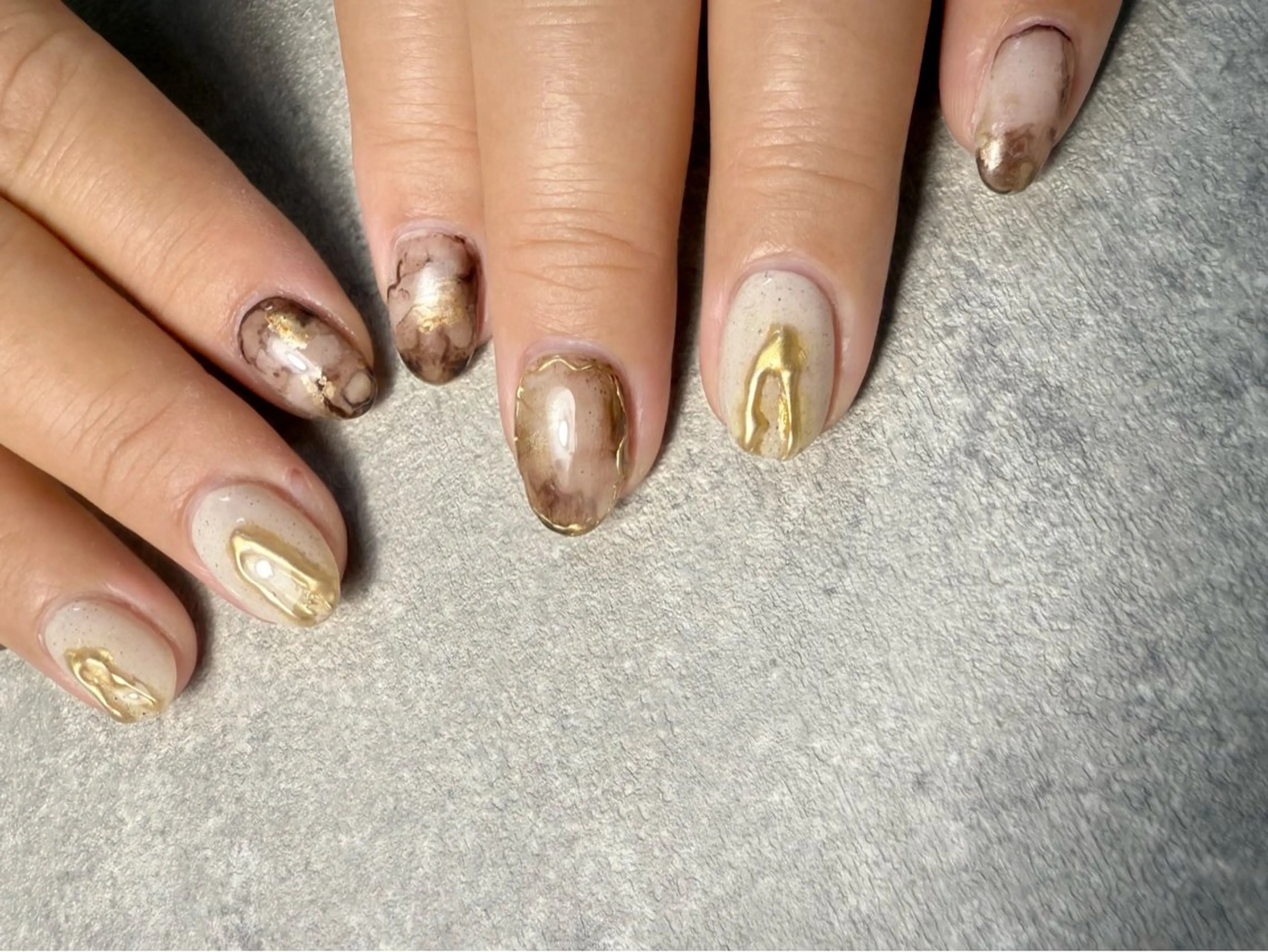 ネイル アートネイル ニュアンスネイル 北小岩ネイリスト吉田 由圭のネイルデザイン