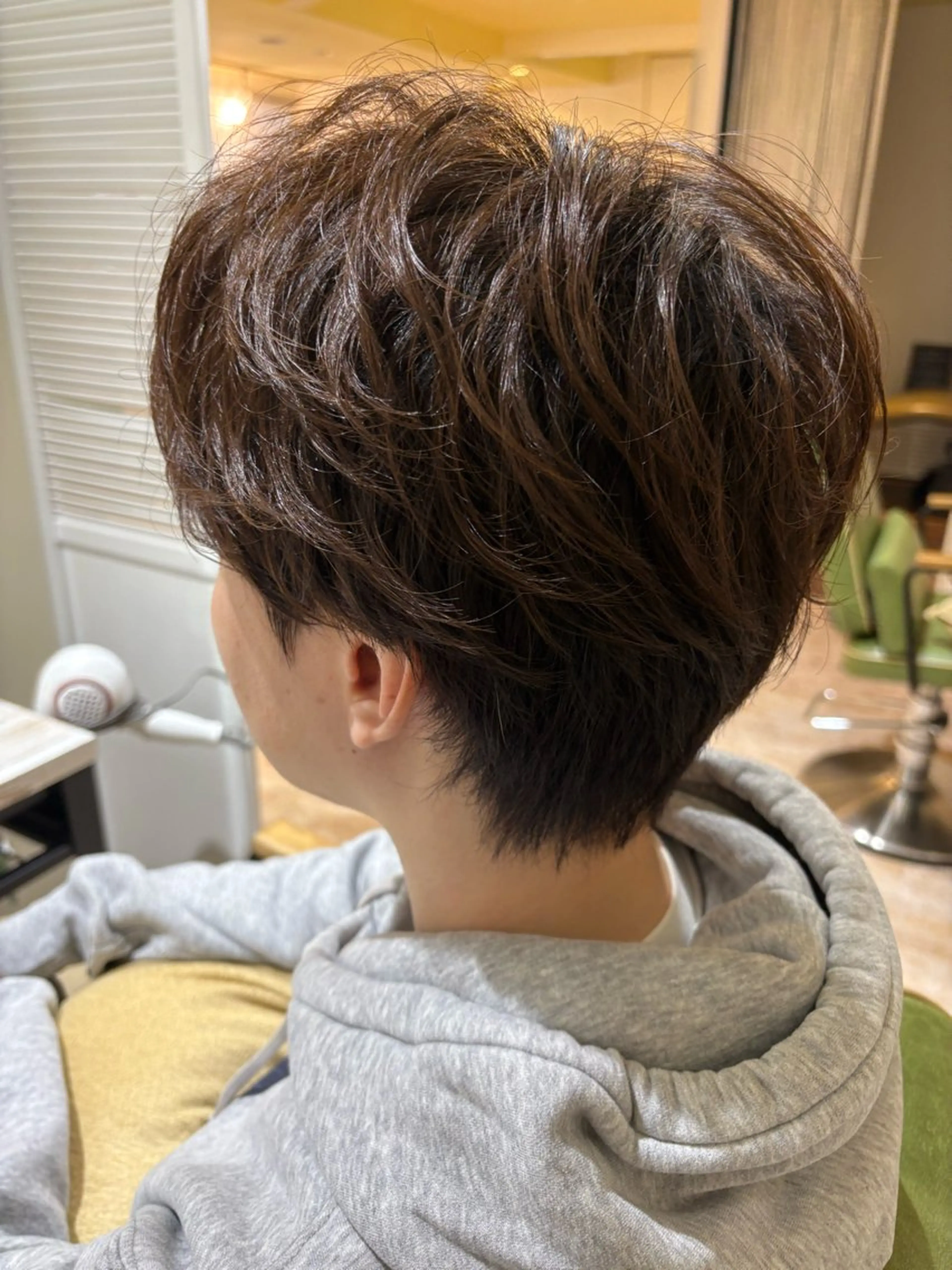 ショート メンズ ヘアセット AIN.ANLY.所属・顔まわりカット/レイ ヤーカット/小池 祐のヘアスタイル