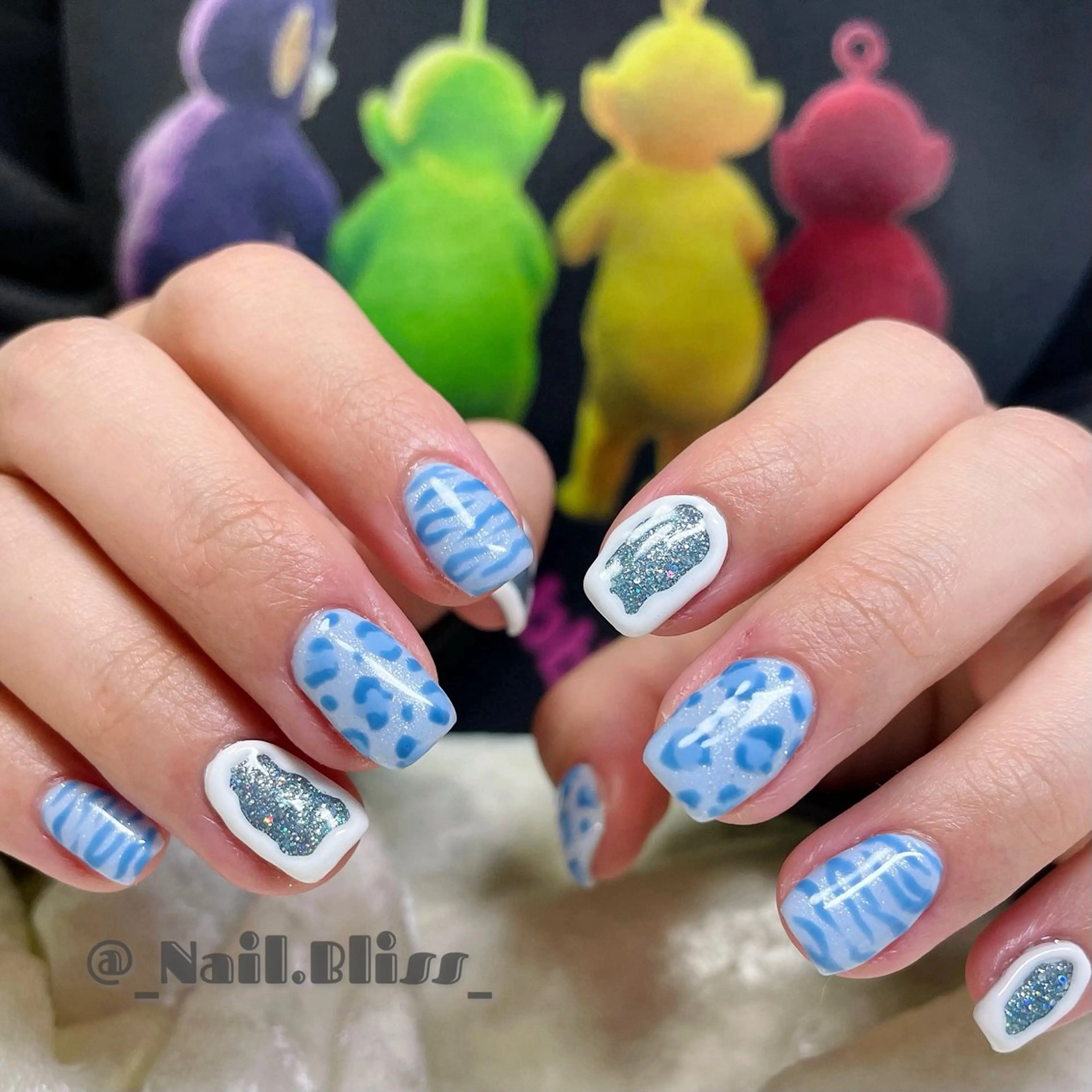 ネイル アニマル柄 ぷっくりネイル ハンドネイル NAIL BLISSのネイルデザイン