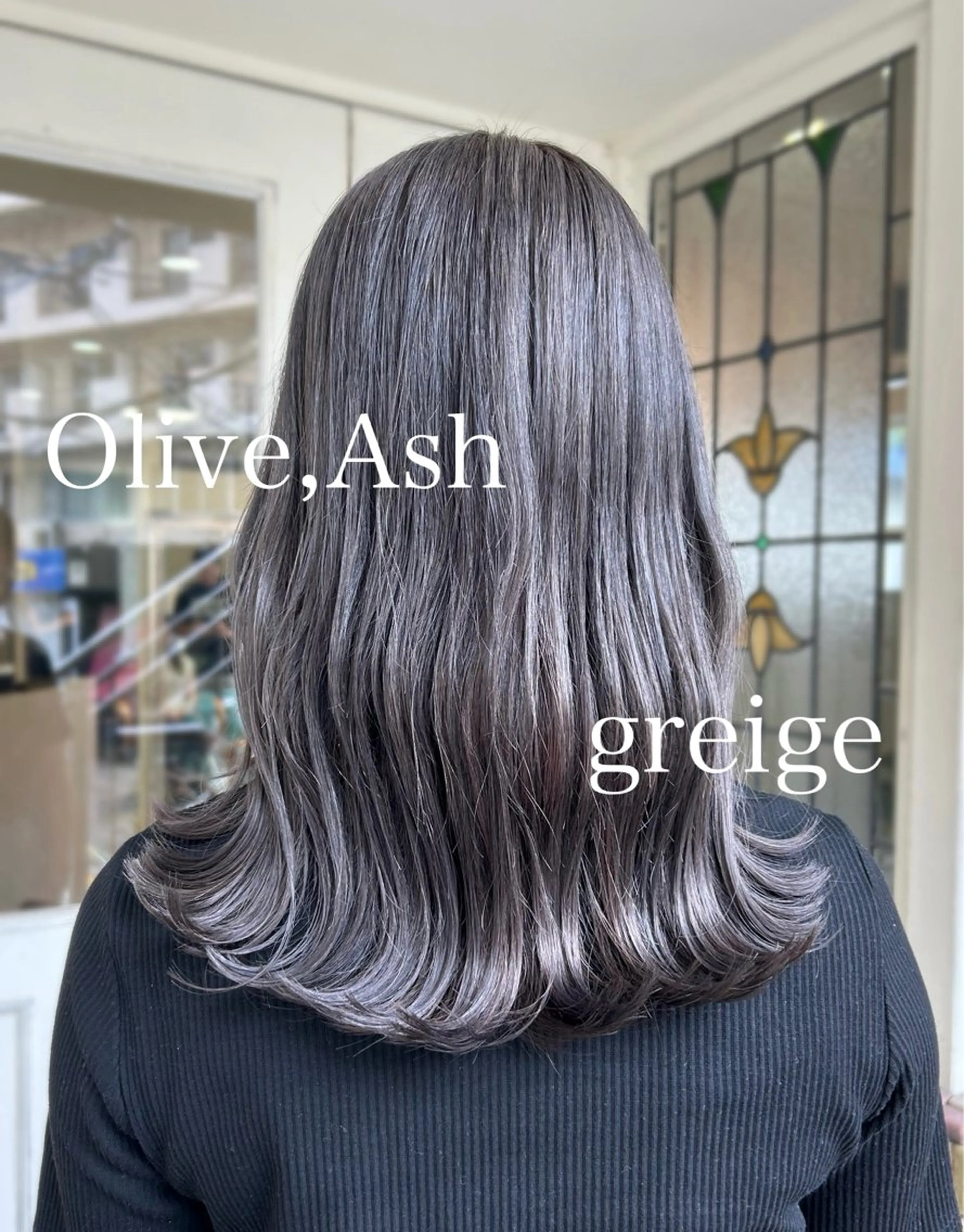 ミディアム カット ヘアカラー トリートメント hair CREER所属・【艶ヘア】 どうまえのヘアスタイル