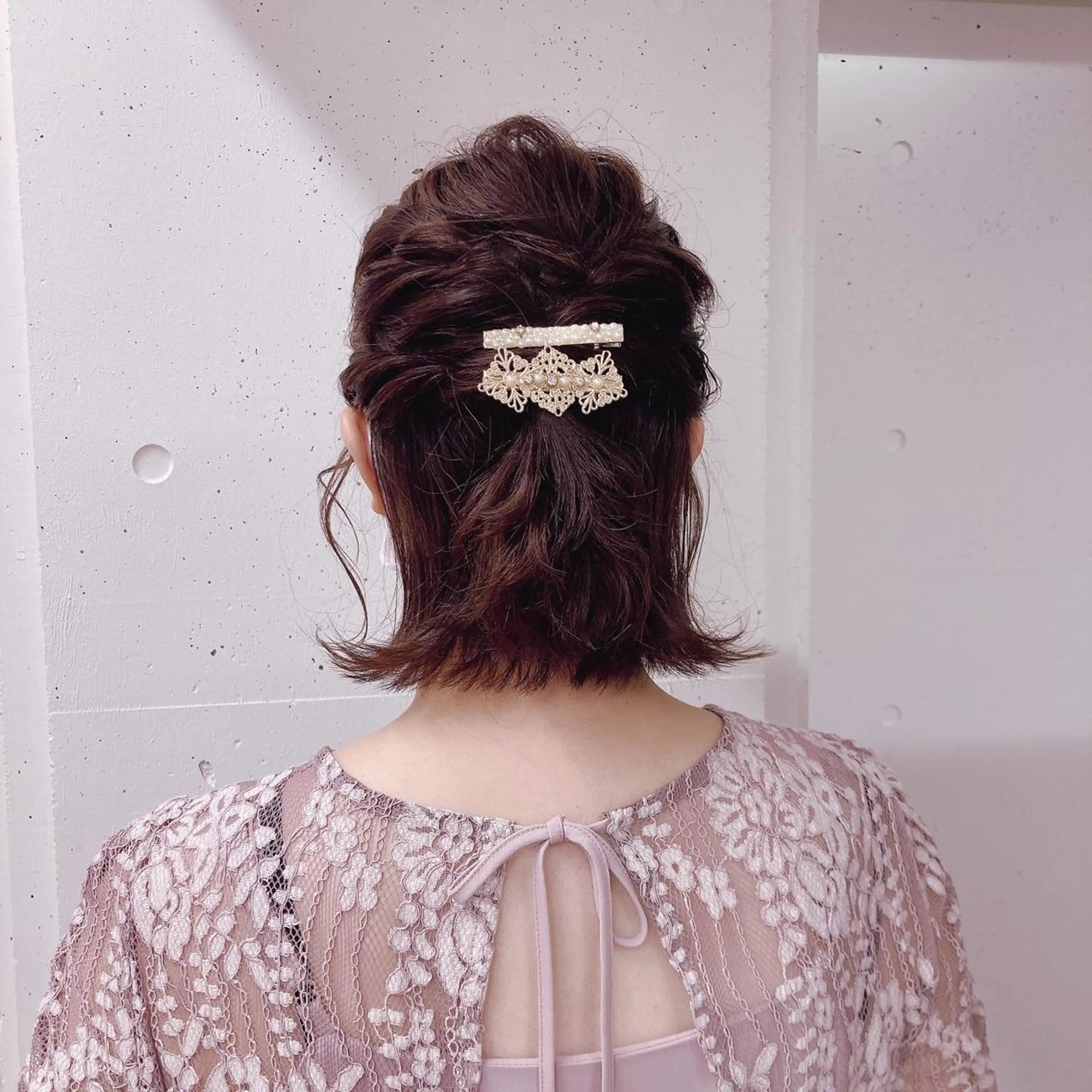 ヘアアレンジ 結婚式・ブライダル ヘアセット ミルミー美容室所属・🦄💒💓齎藤 七海子🦄💒💓のマツエク・マツパデザイン