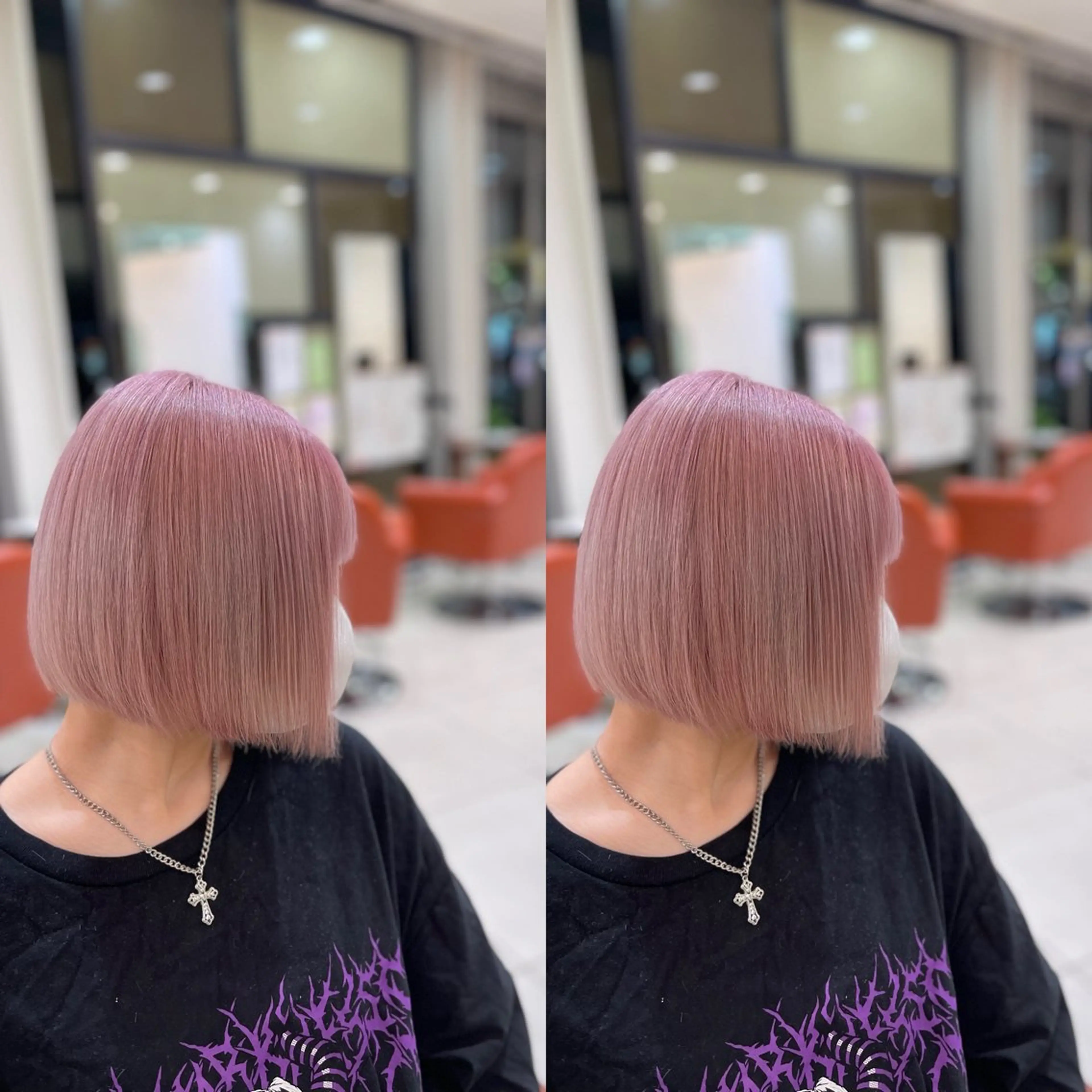 ショート カット ヘアカラー トリートメント Y Uのヘアスタイル