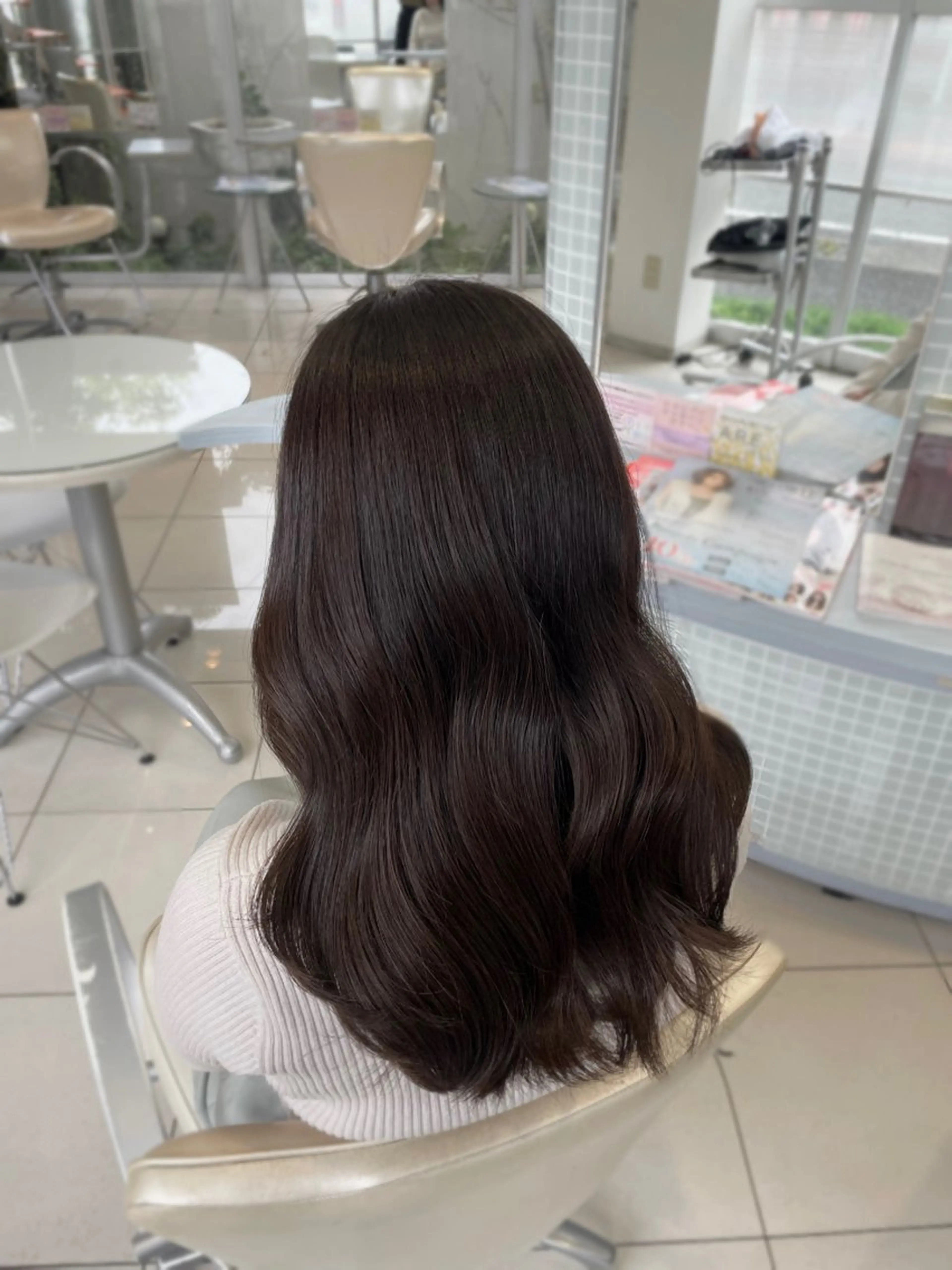 ミディアム カラー ヘアカラー トリートメント 盛れる韓国ヘア🩰/ 透明感カラー/華のヘアスタイル