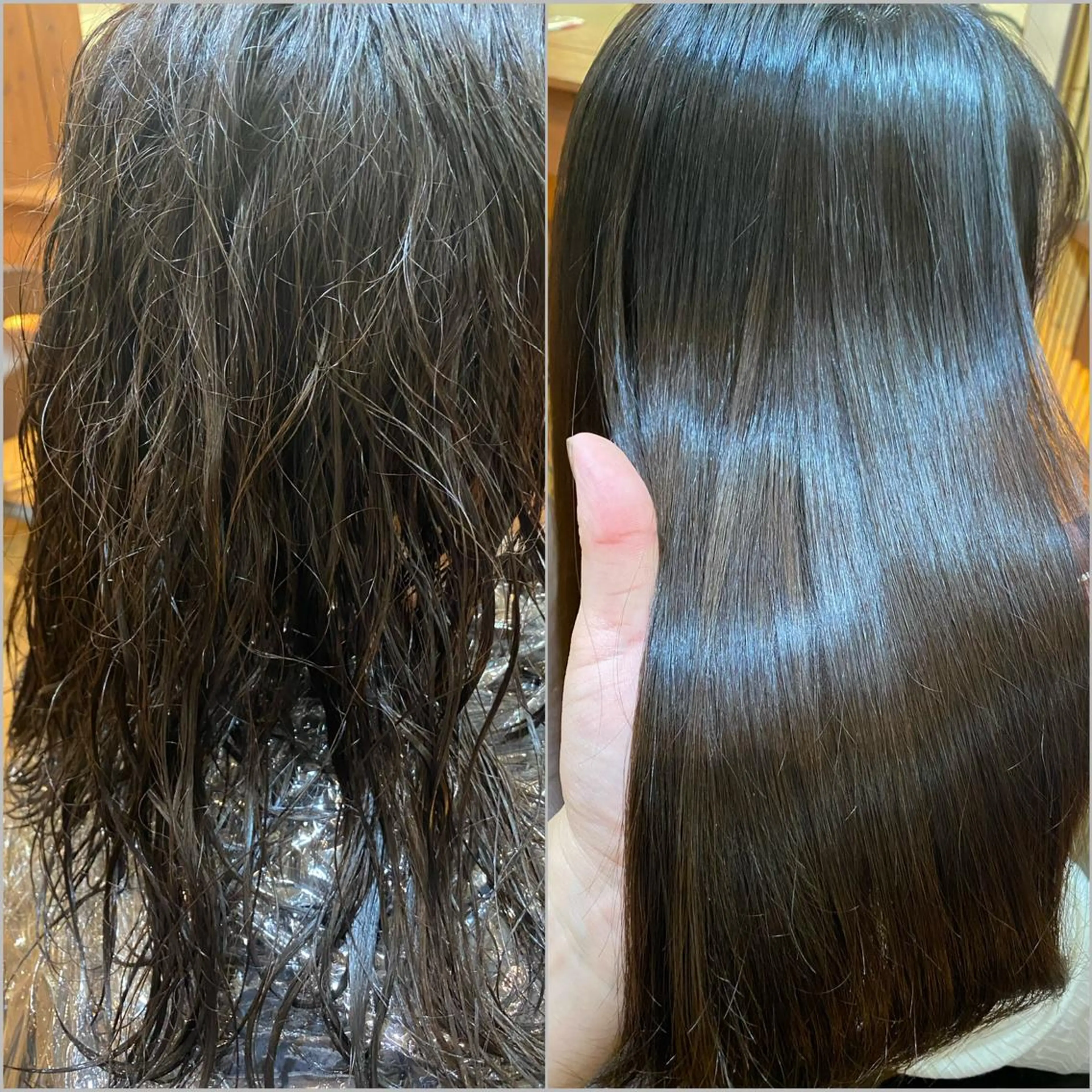 セミロング パーマ 菅村 勇亮のヘアスタイル