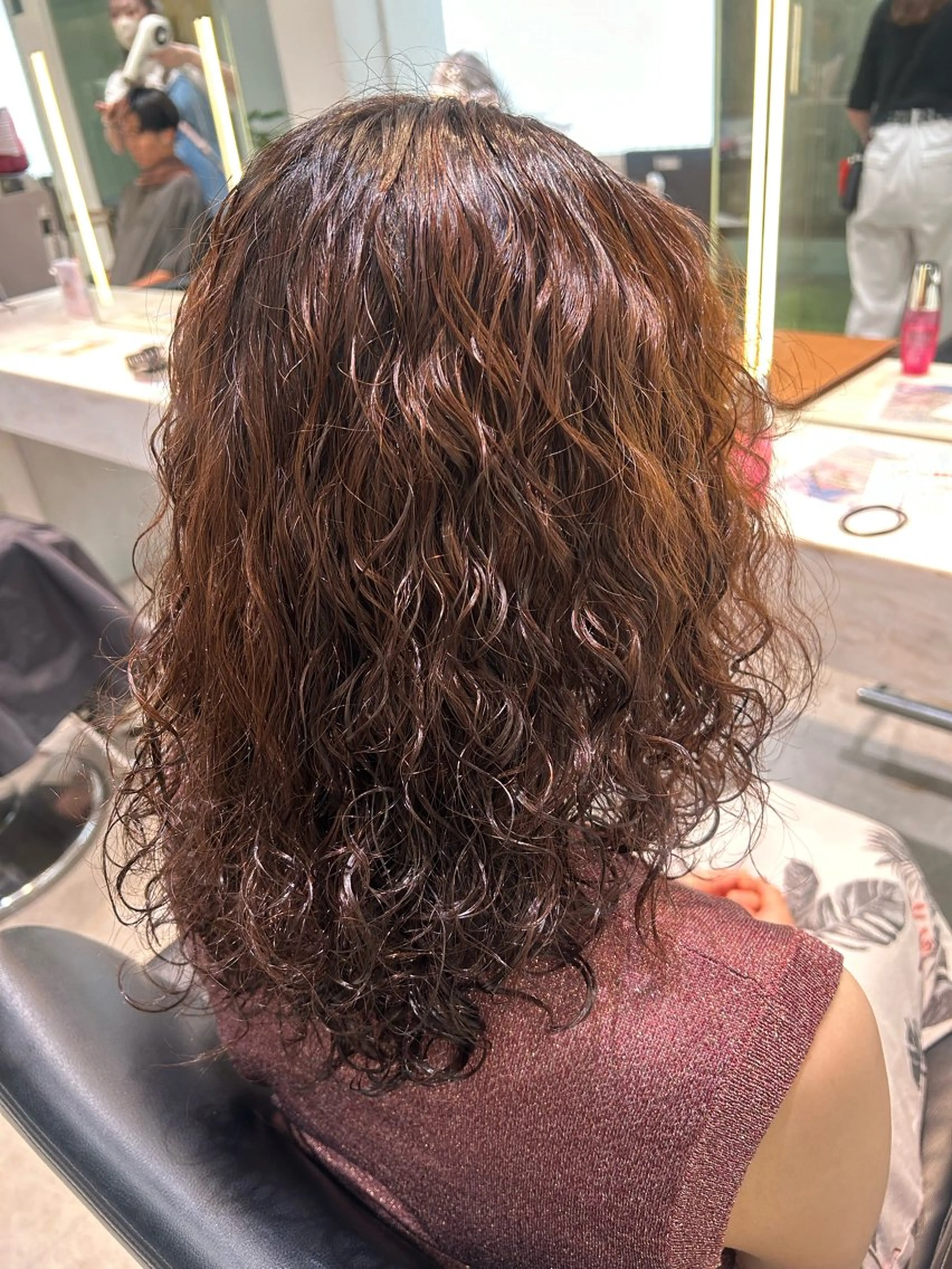 パーマ 艶カラー🌸アレンジ 🌹Sally🕊️のヘアスタイル