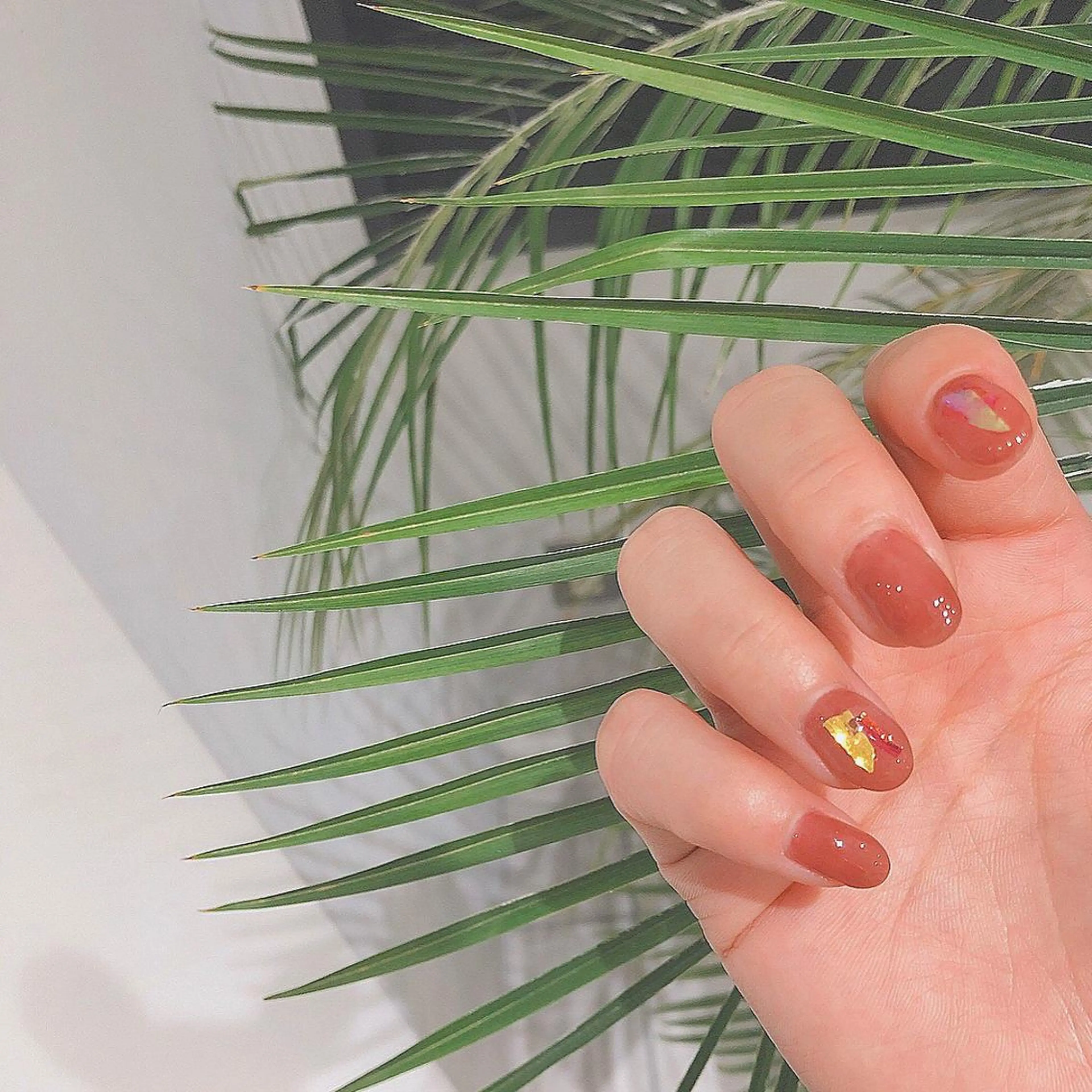 ネイル ブラウン Rena colore'のネイルデザイン