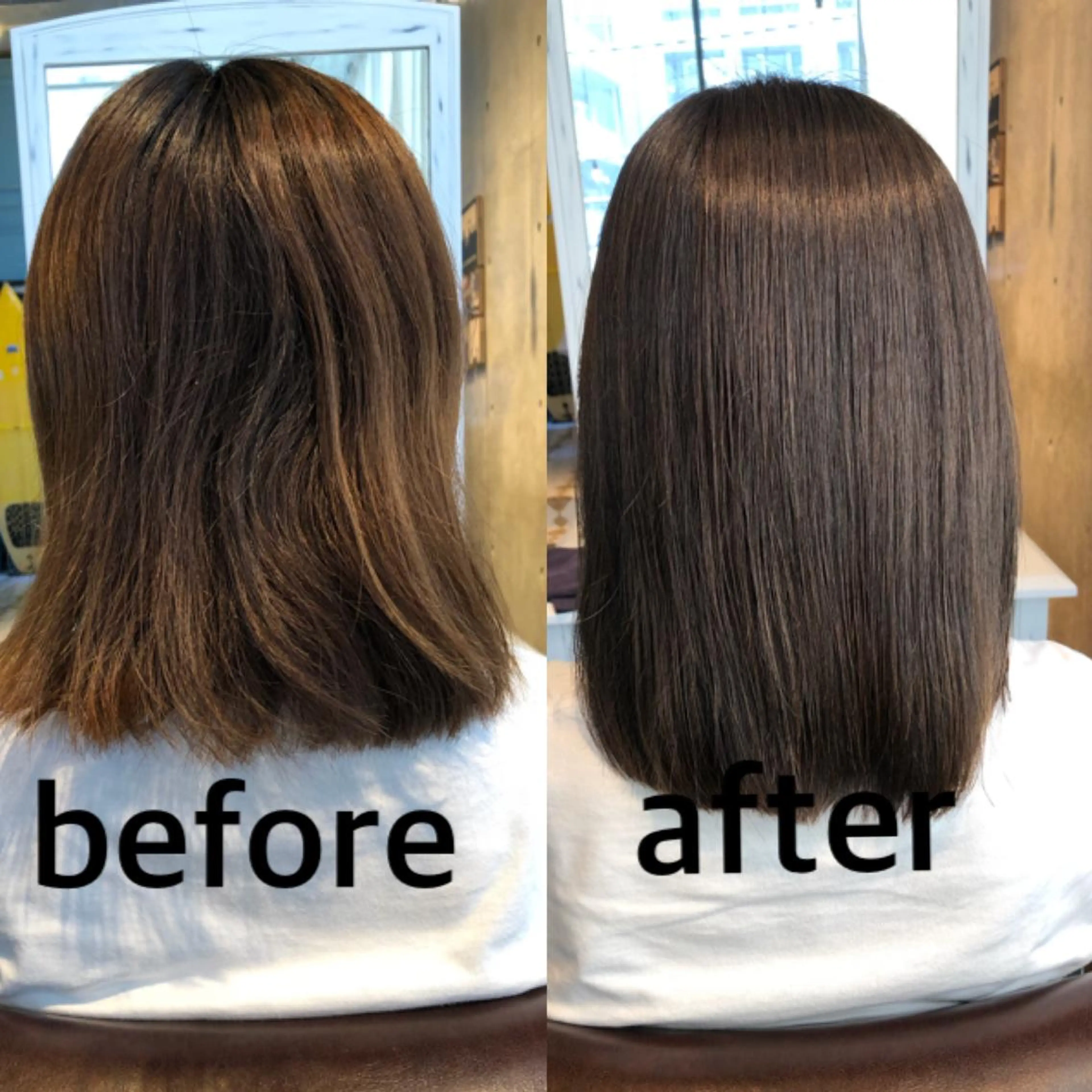 セミロング ヘアカラー 縮毛矯正 トリートメント ⭐️Neo⭐️ 1/30〜産休⭐️のヘアスタイル