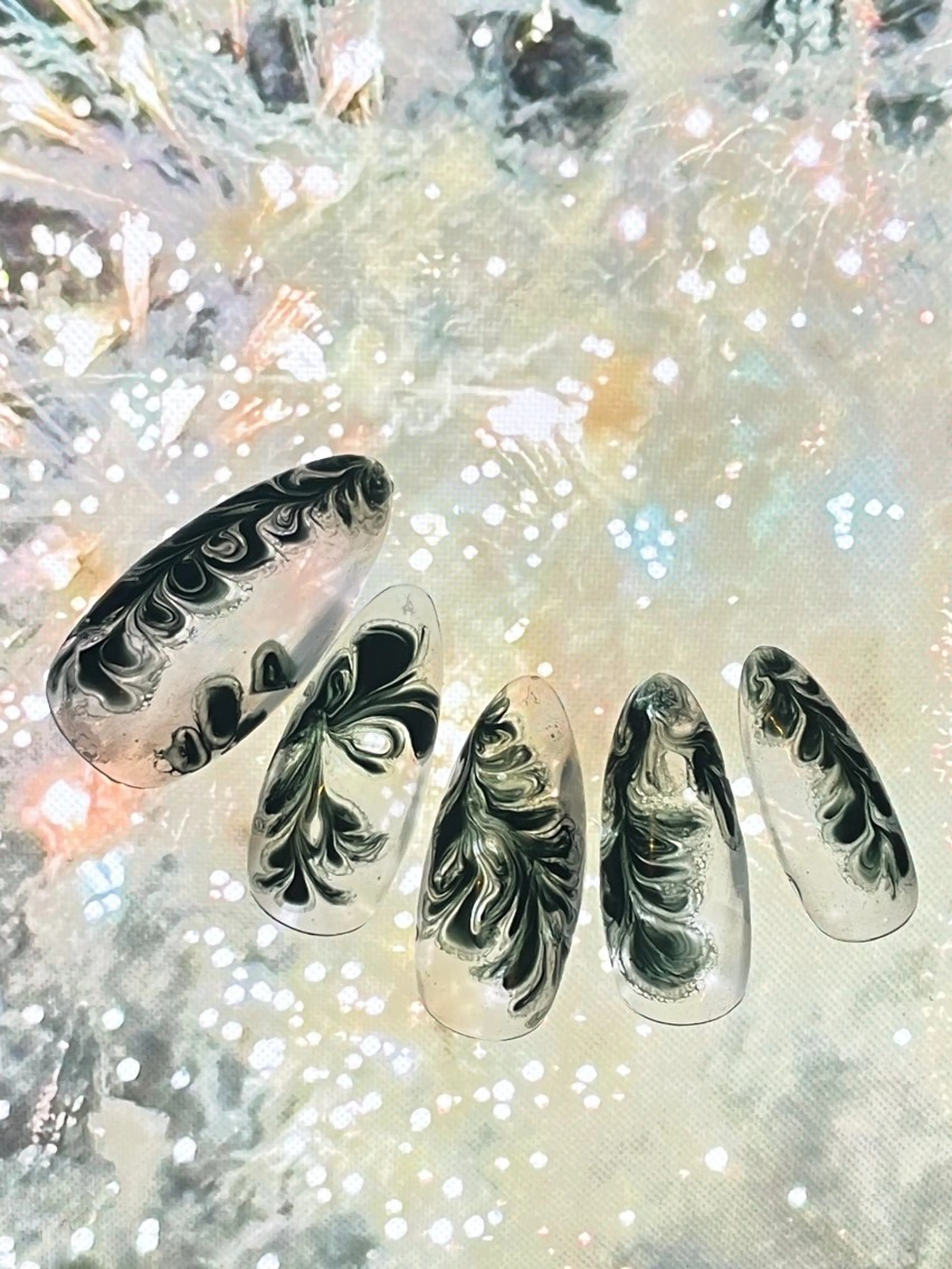 ネイル アートネイル ブルー シンプルネイル 爪神所属・＊爪神＊ 珠裕‪ miyuのネイルデザイン