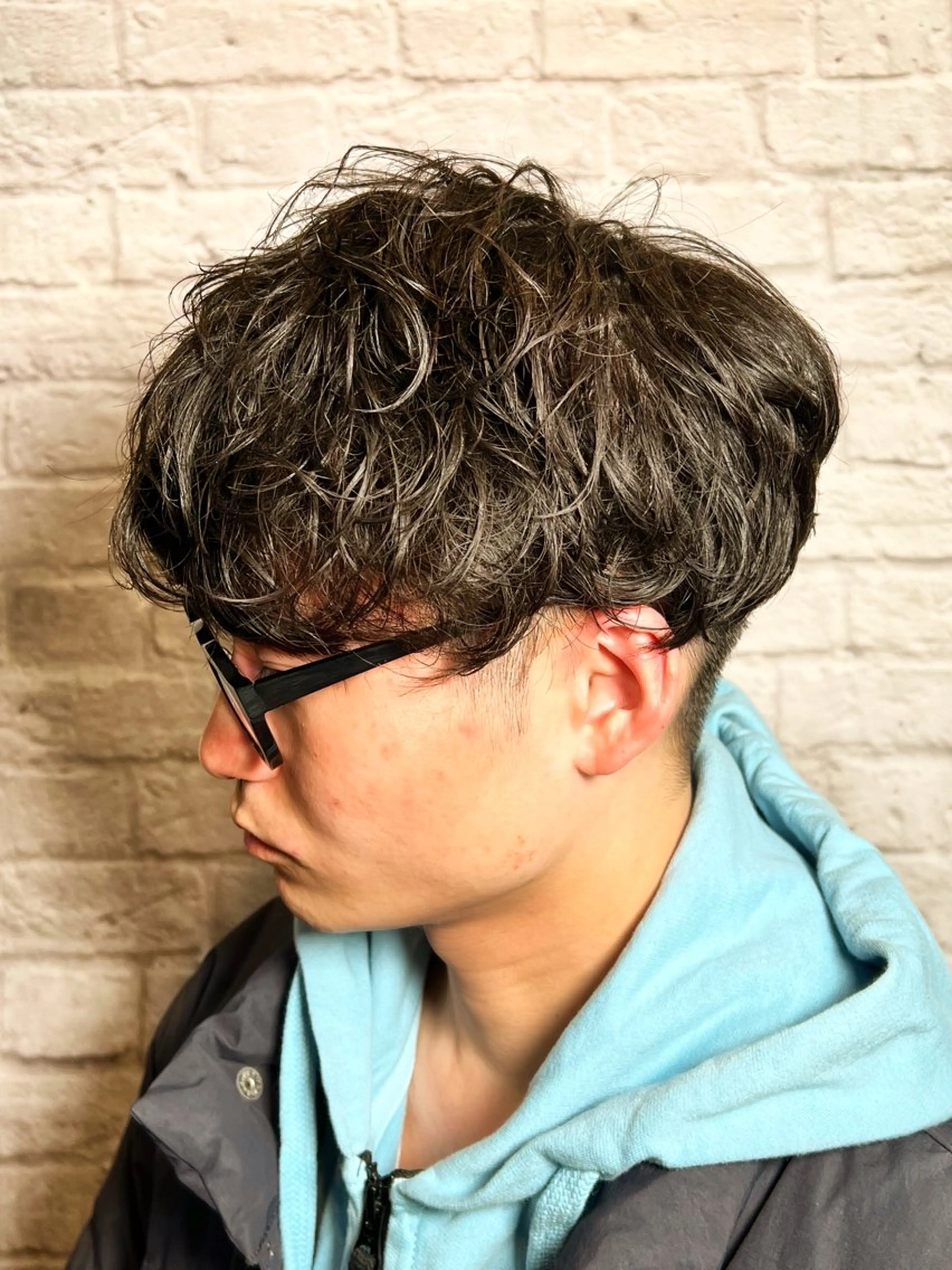 ショート カラー パーマ ヘアアレンジ メンズ カット パーマ メンズカット/パーマ 山崎航平💈のヘアスタイル