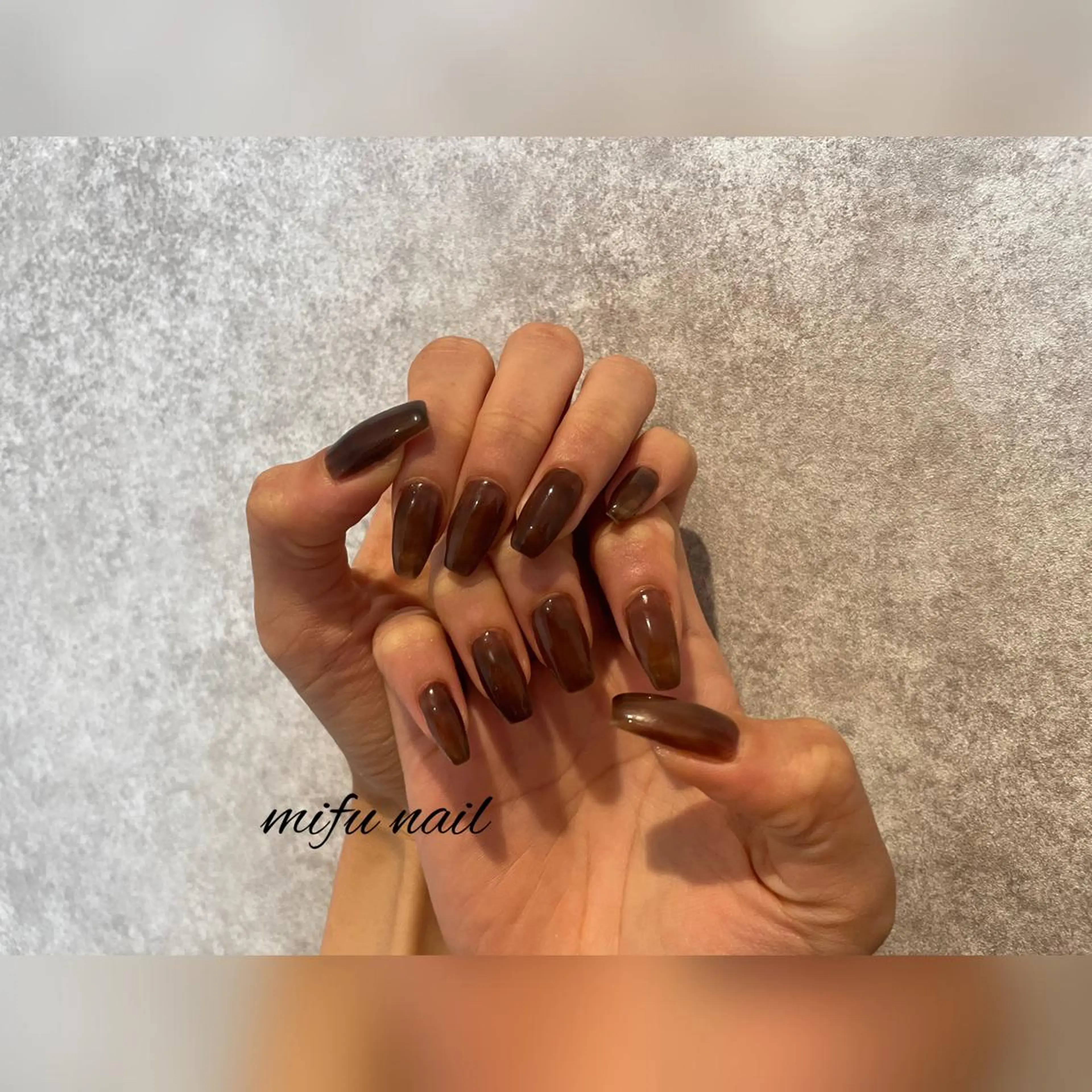 セミロング ハンドネイル ハンドケア 大田 美笛香のネイルデザイン