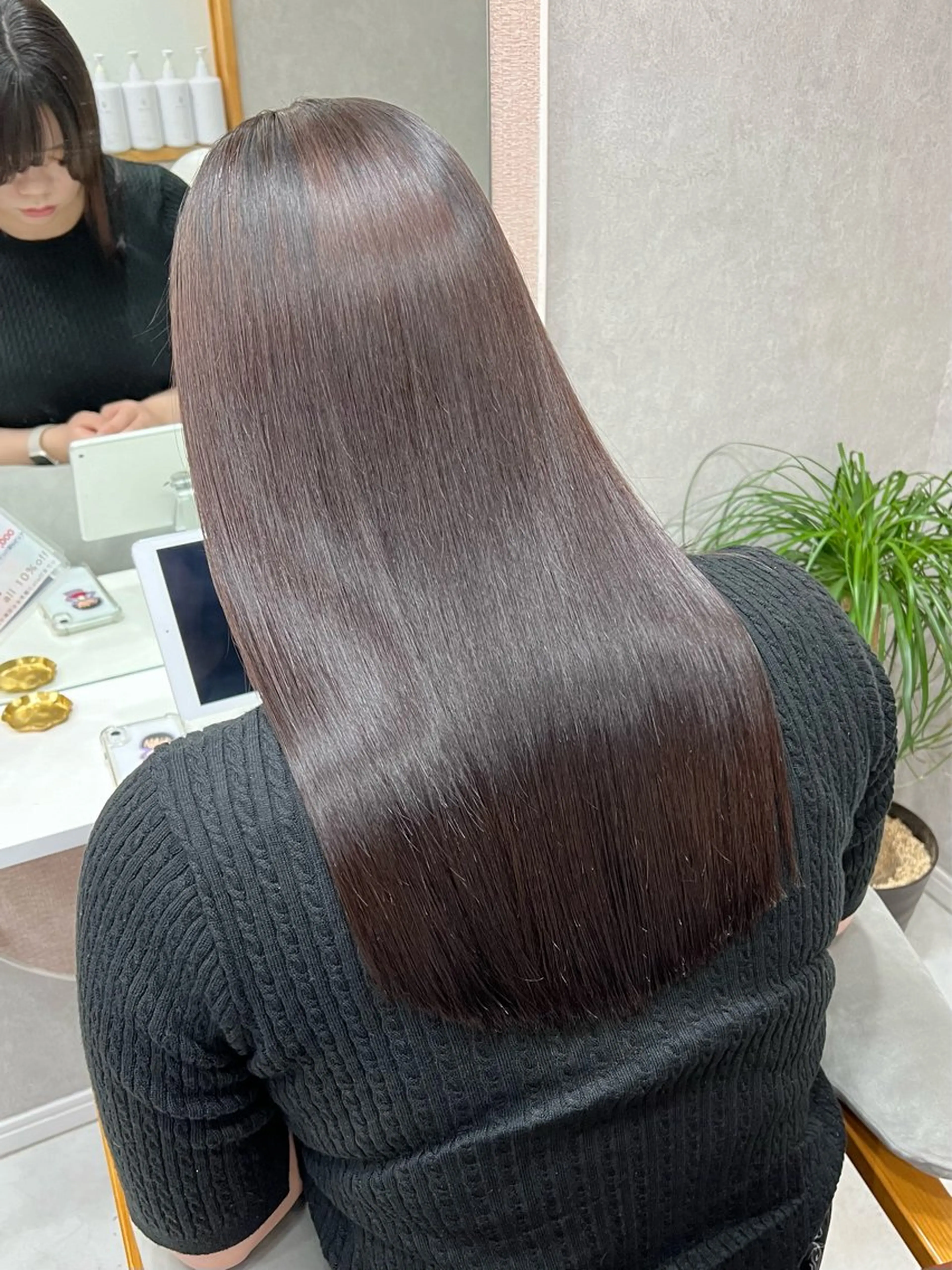 ロング 縮毛矯正 Haney所属・🐝Haney .haruka🐝のヘアスタイル