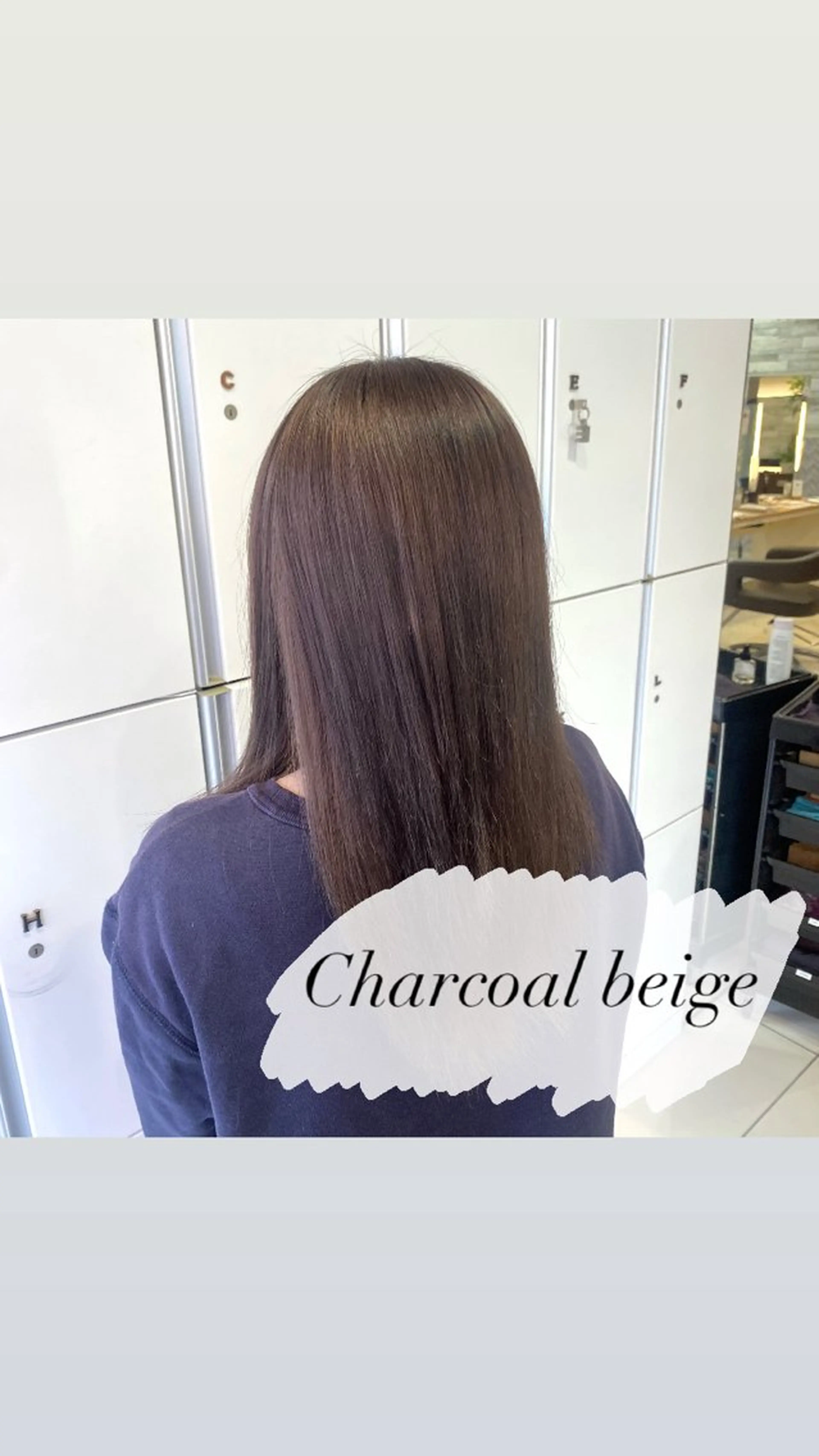 ロング カラー ブリーチ 透明感カラー ヘアカラー ミルクティーベージュ 暖色カラー/池田麻帆のヘアスタイル