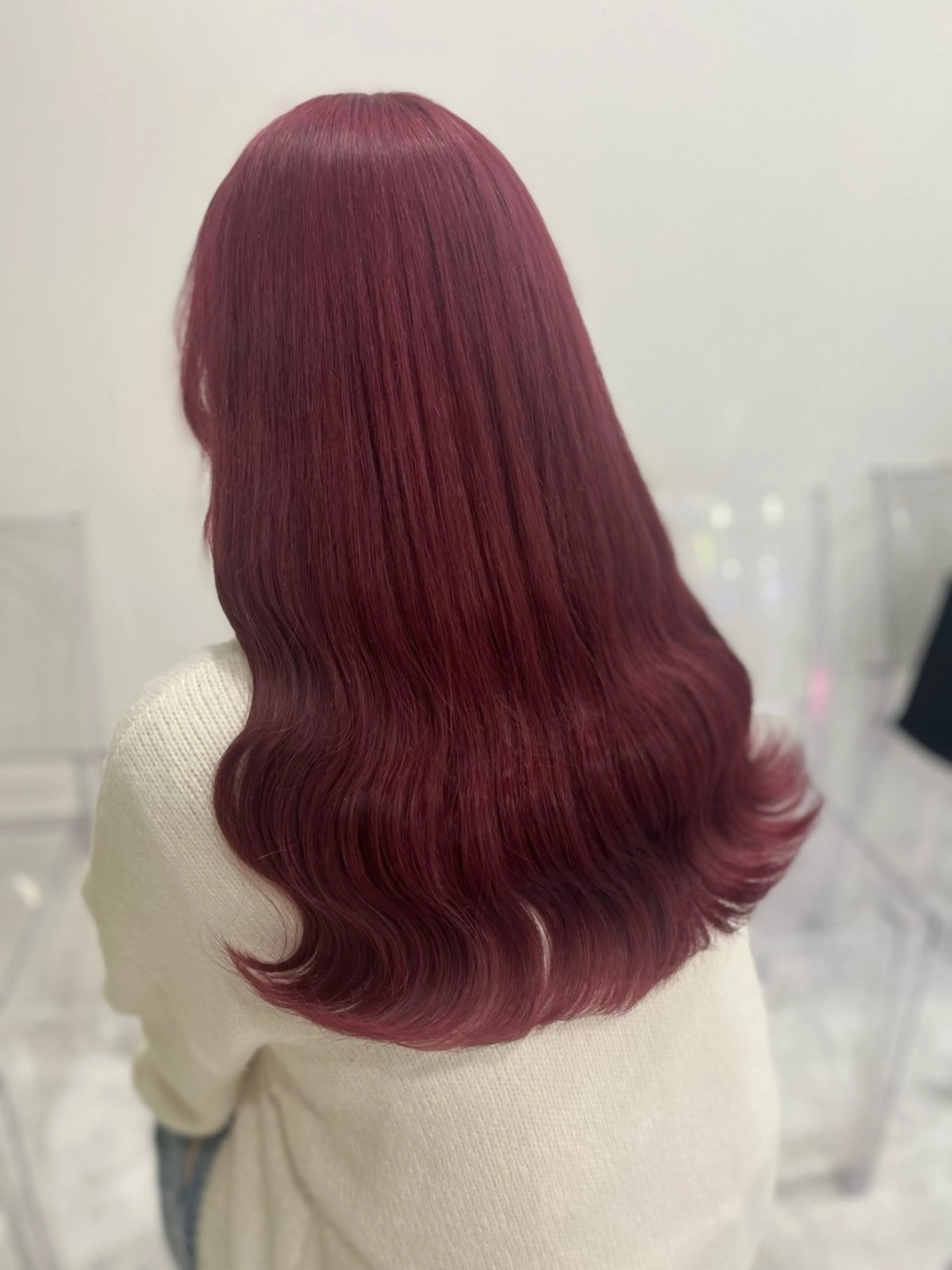 ロング カラー ガーリー♡女の子っぽ ヘア♡ピンクカラー♡のヘアスタイル