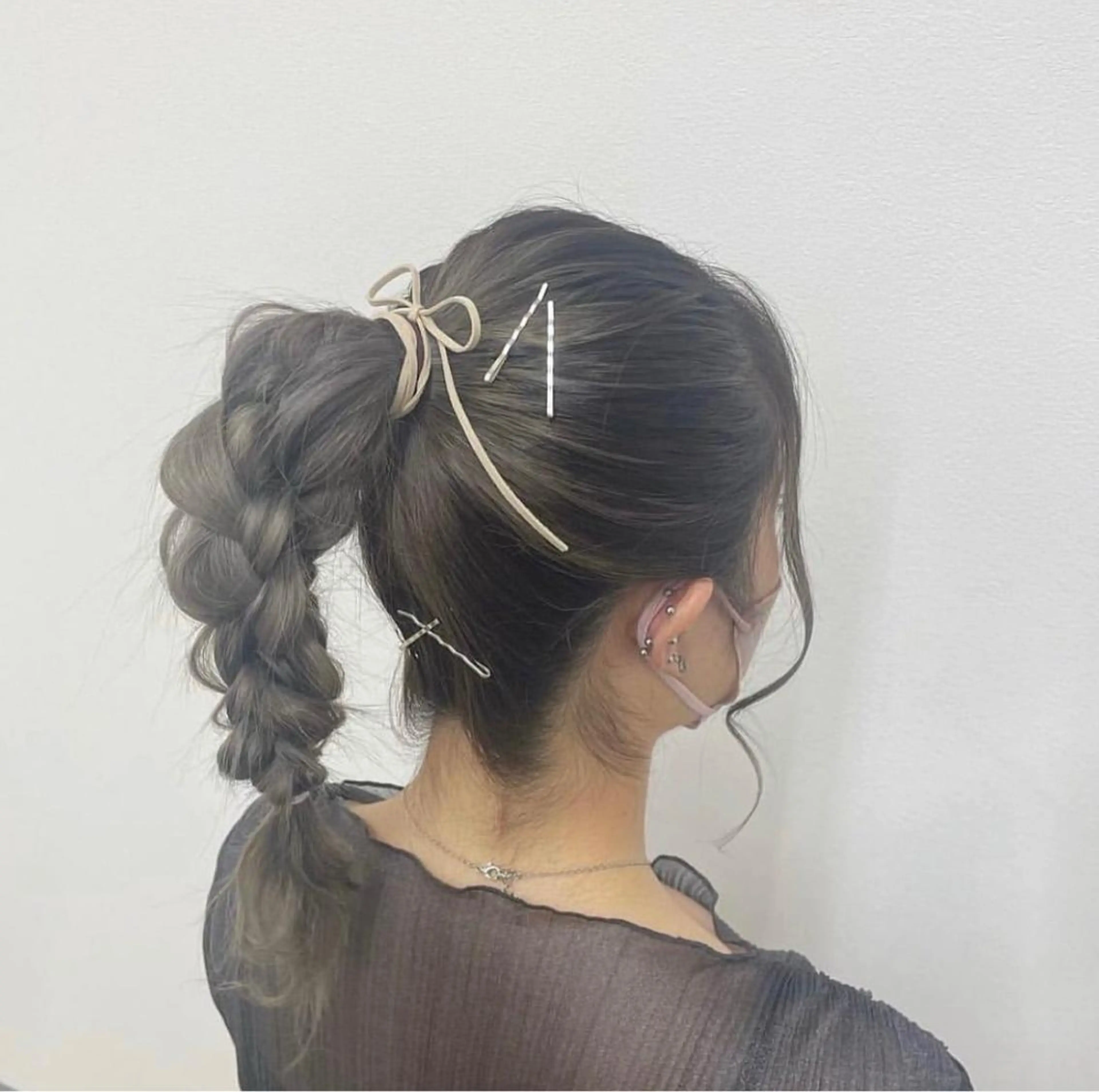 ヘアアレンジ ポニーテール EARTH富山婦中店 2026新卒20万〜のヘアスタイル