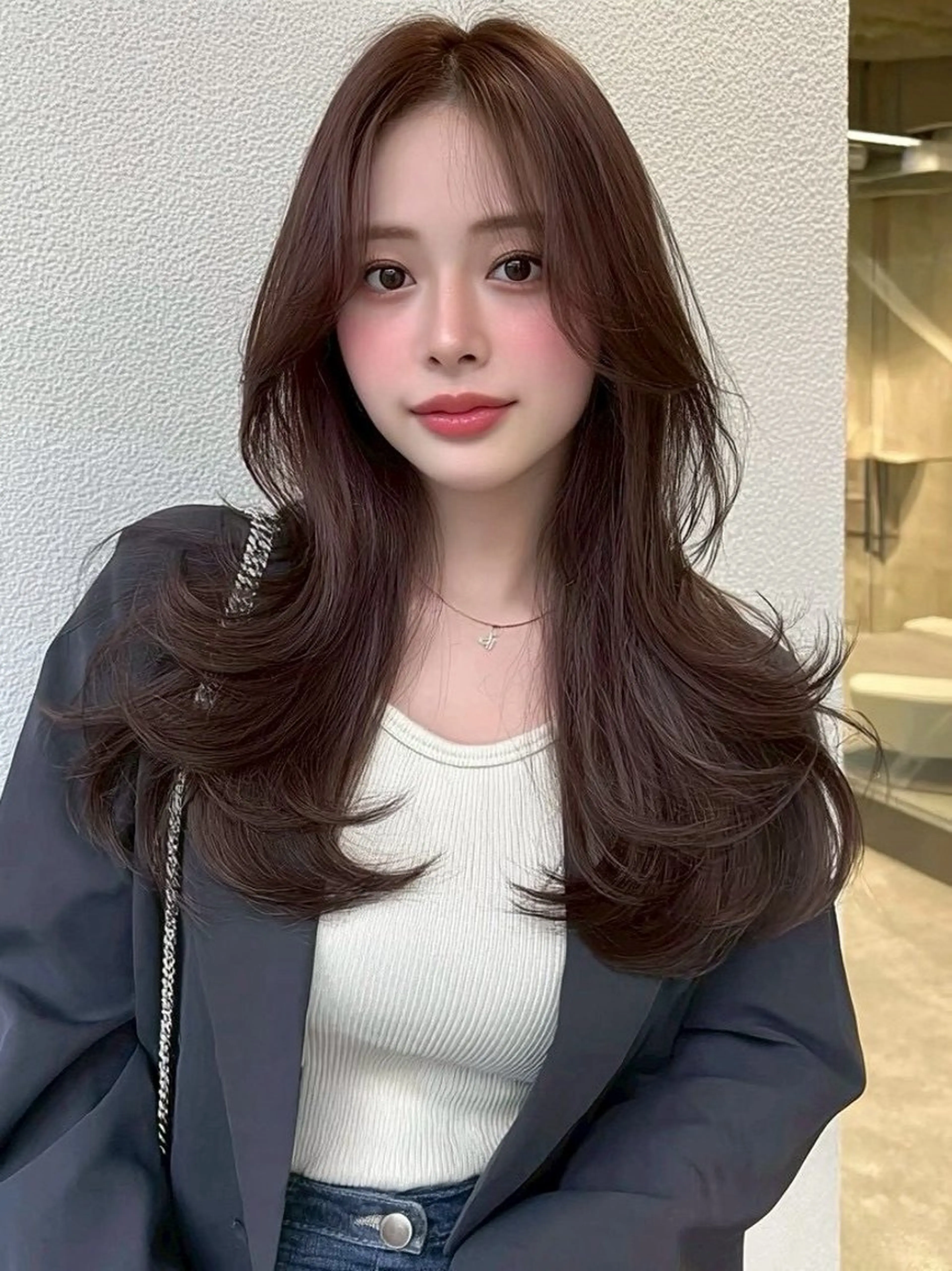 ロング カラー カット ヘアカラー トリートメント 🫧ナオ🫧 /韓国 ヘア/ マンツーマンのヘアスタイル