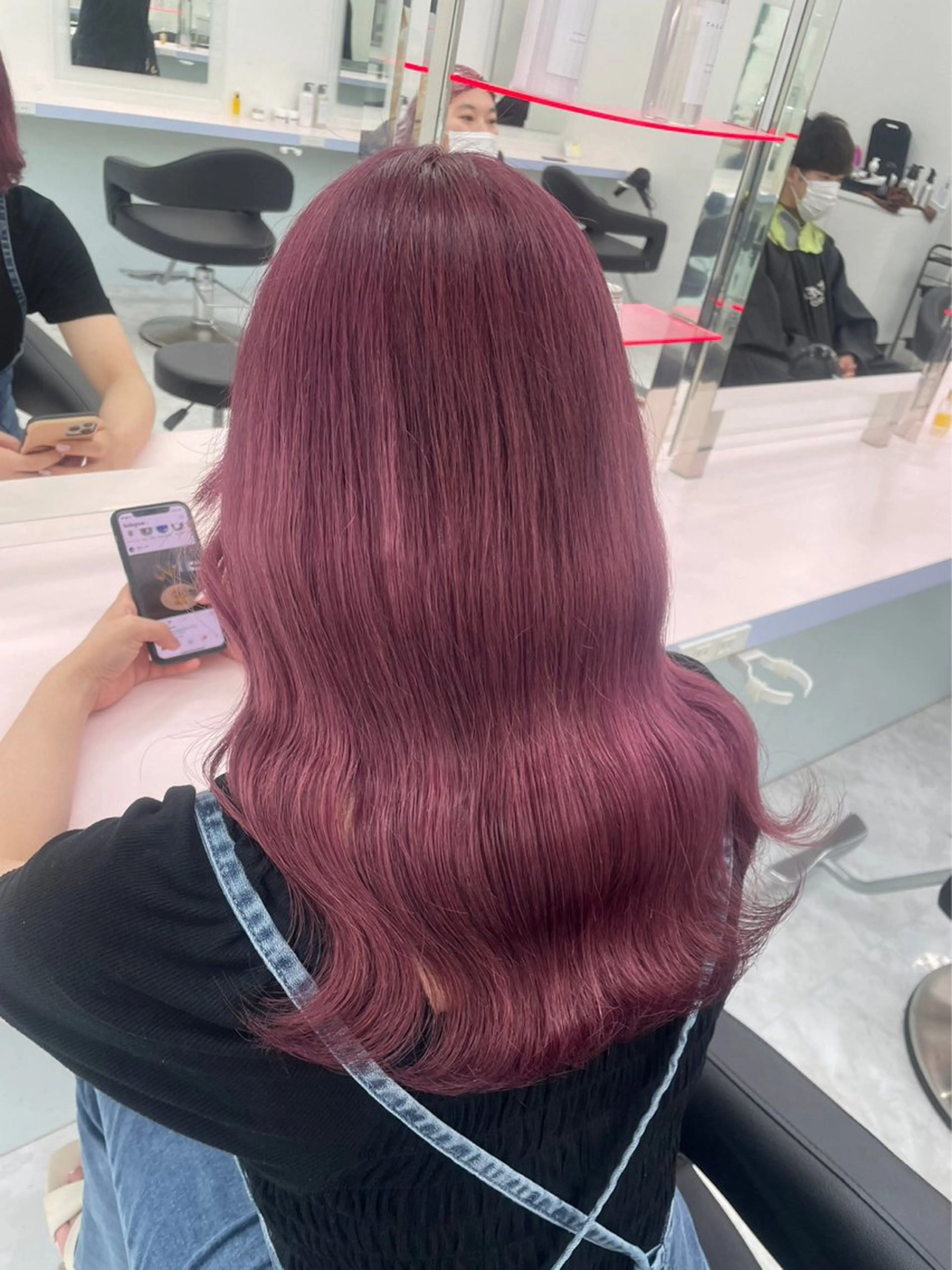 セミロング カラー パーマ ヘアアレンジ メンズ 🤍透明感カラー🤍 ブリーチ🤍AINEのヘアスタイル