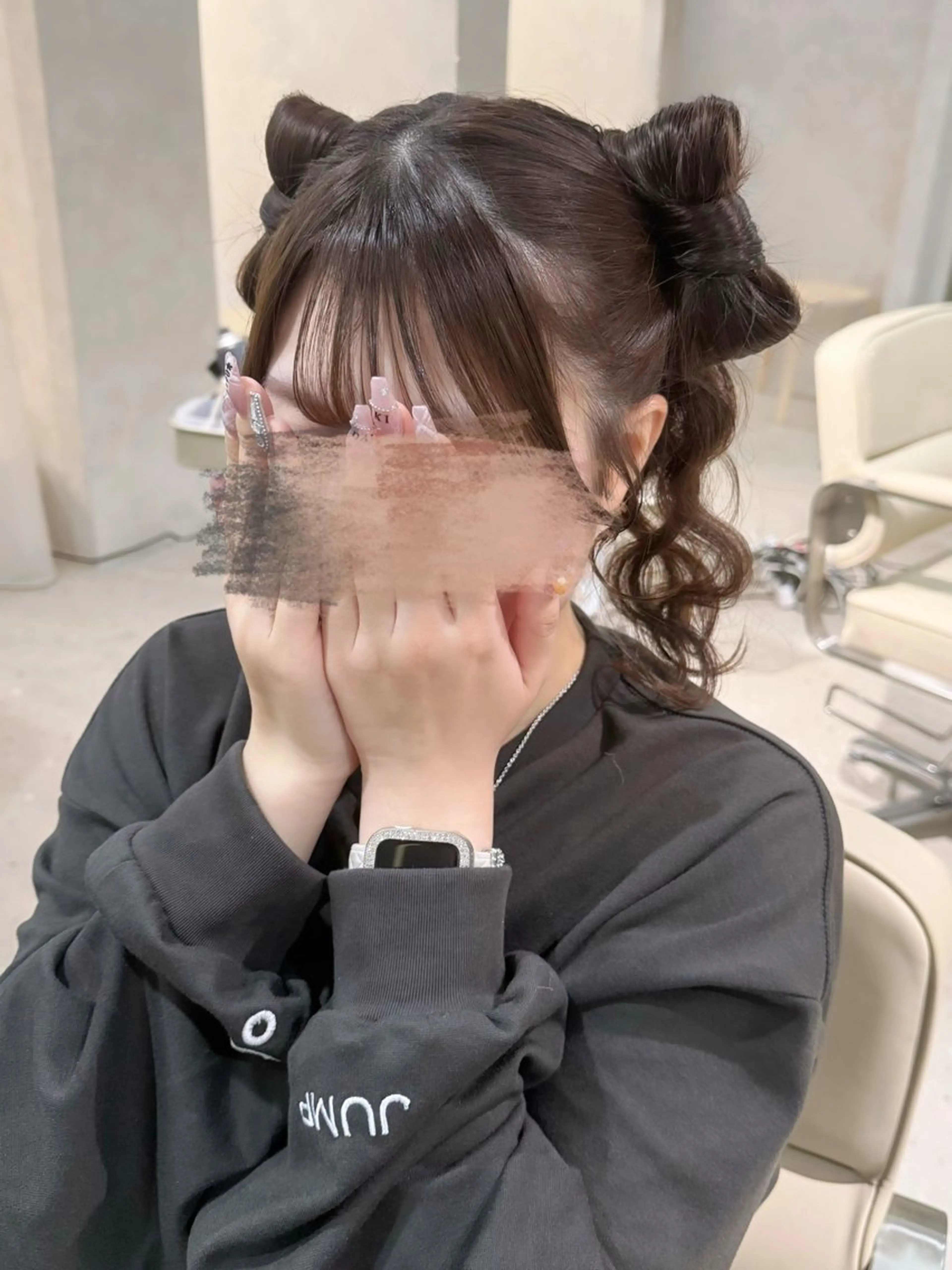 ヘアアレンジ ヘアセット セットサロンCURE 🩵あんみのマツエク・マツパデザイン