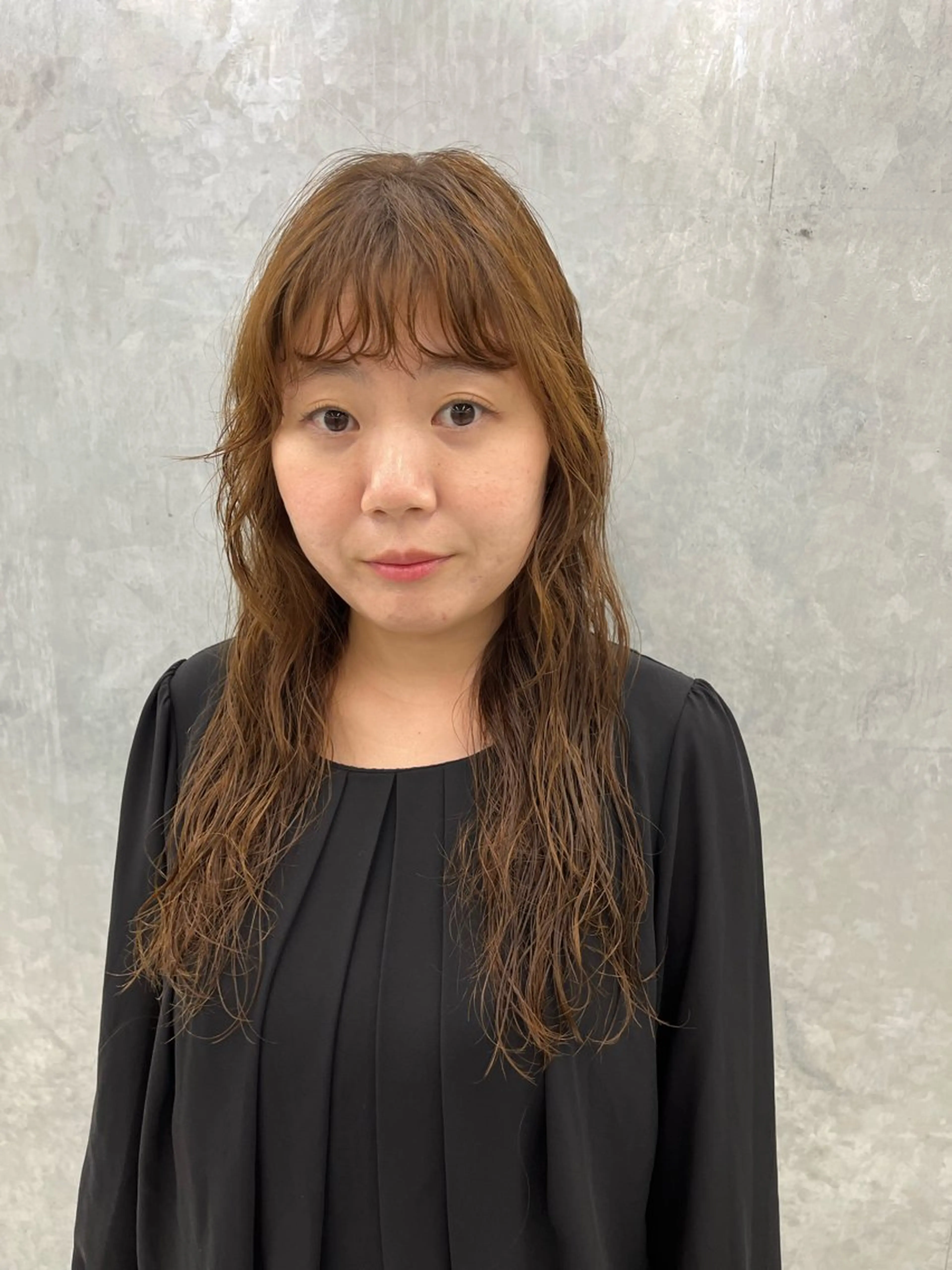 ロング パーマ ロング Kansaku /池 袋/透明感カラー🌿のヘアスタイル