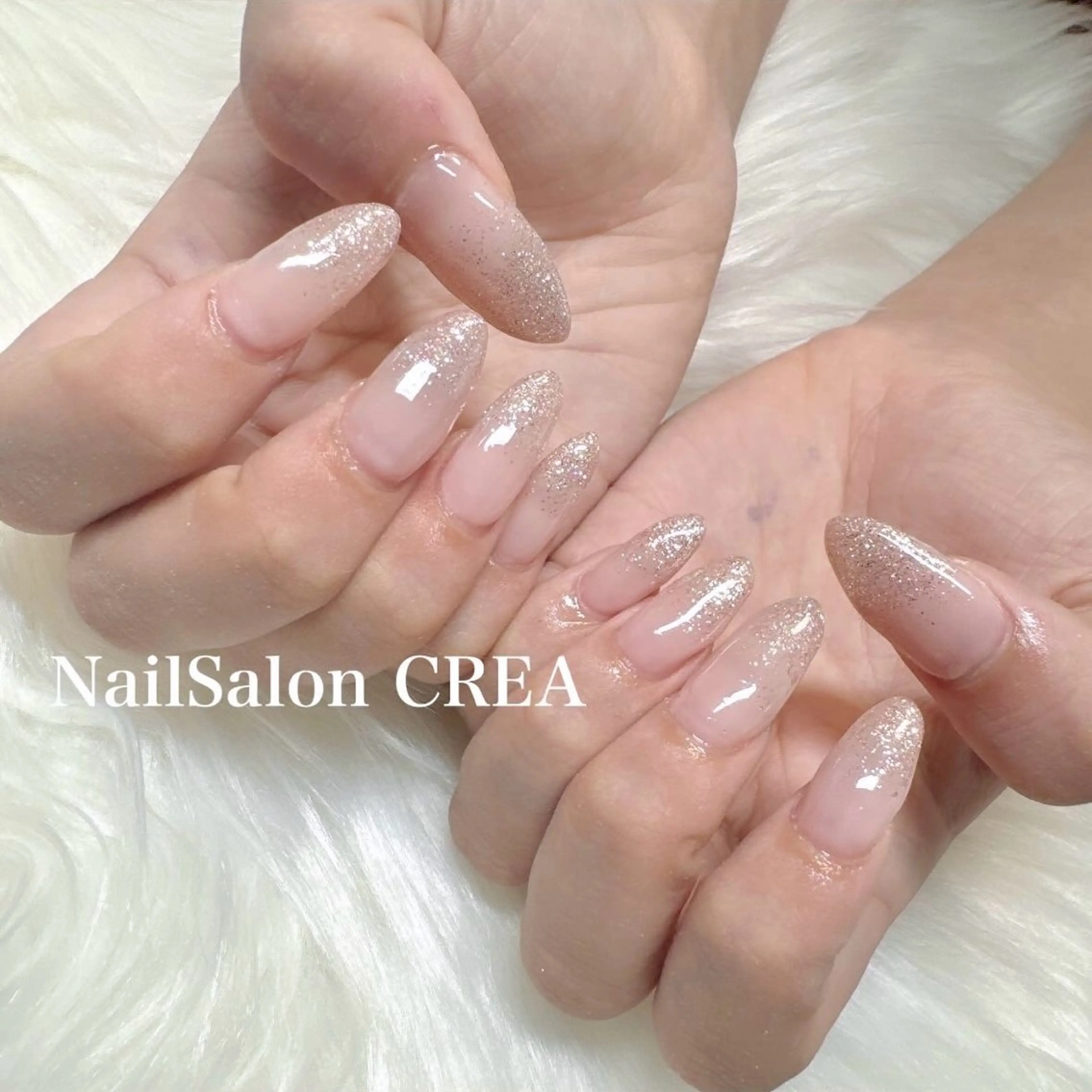 ネイル ラメ(グリッター) ハンドネイル NailSalon CREAのネイルデザイン