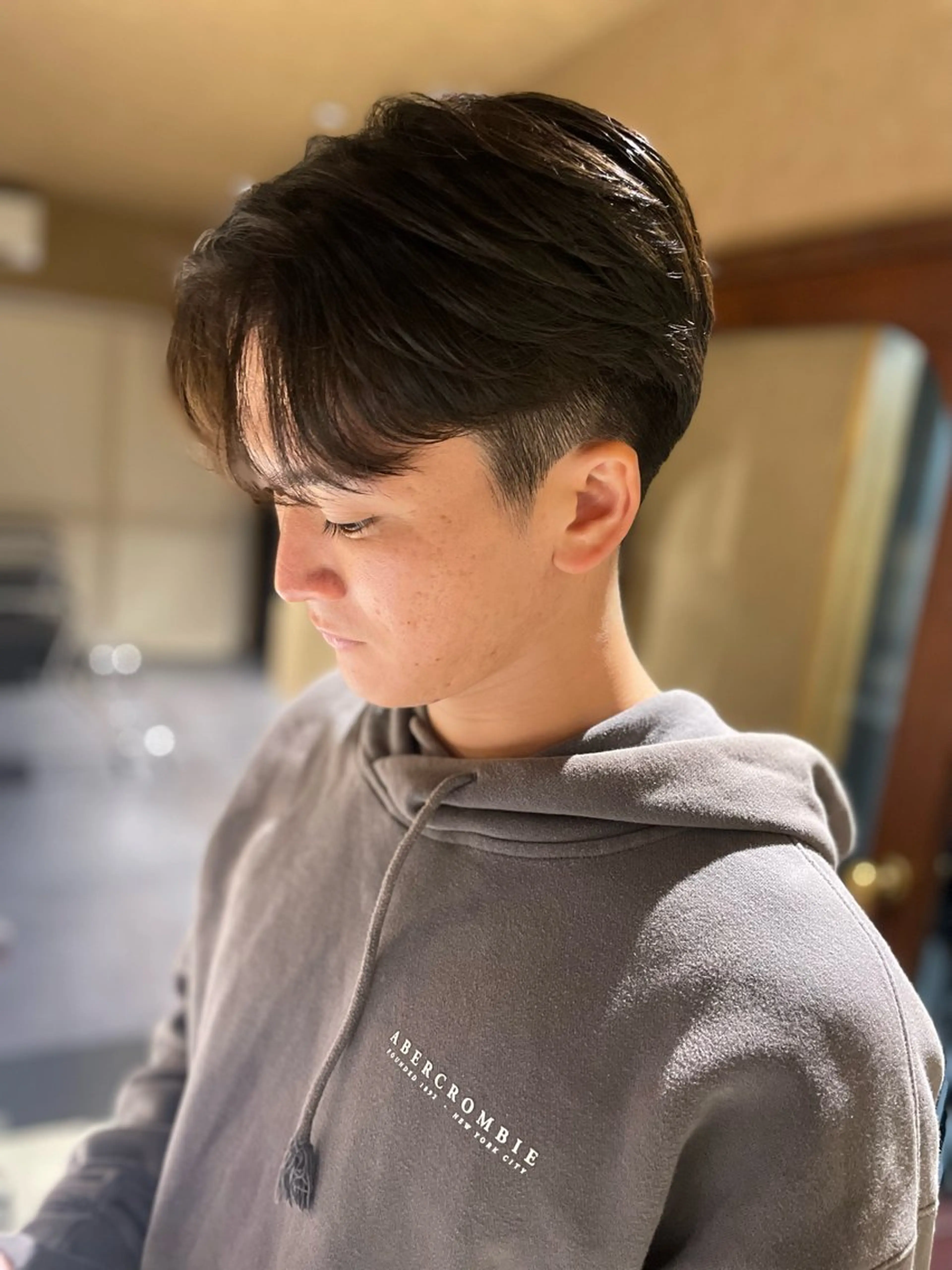 パーマ メンズ カット パーマ itsuki ／ 曲がる縮毛矯正のヘアスタイル