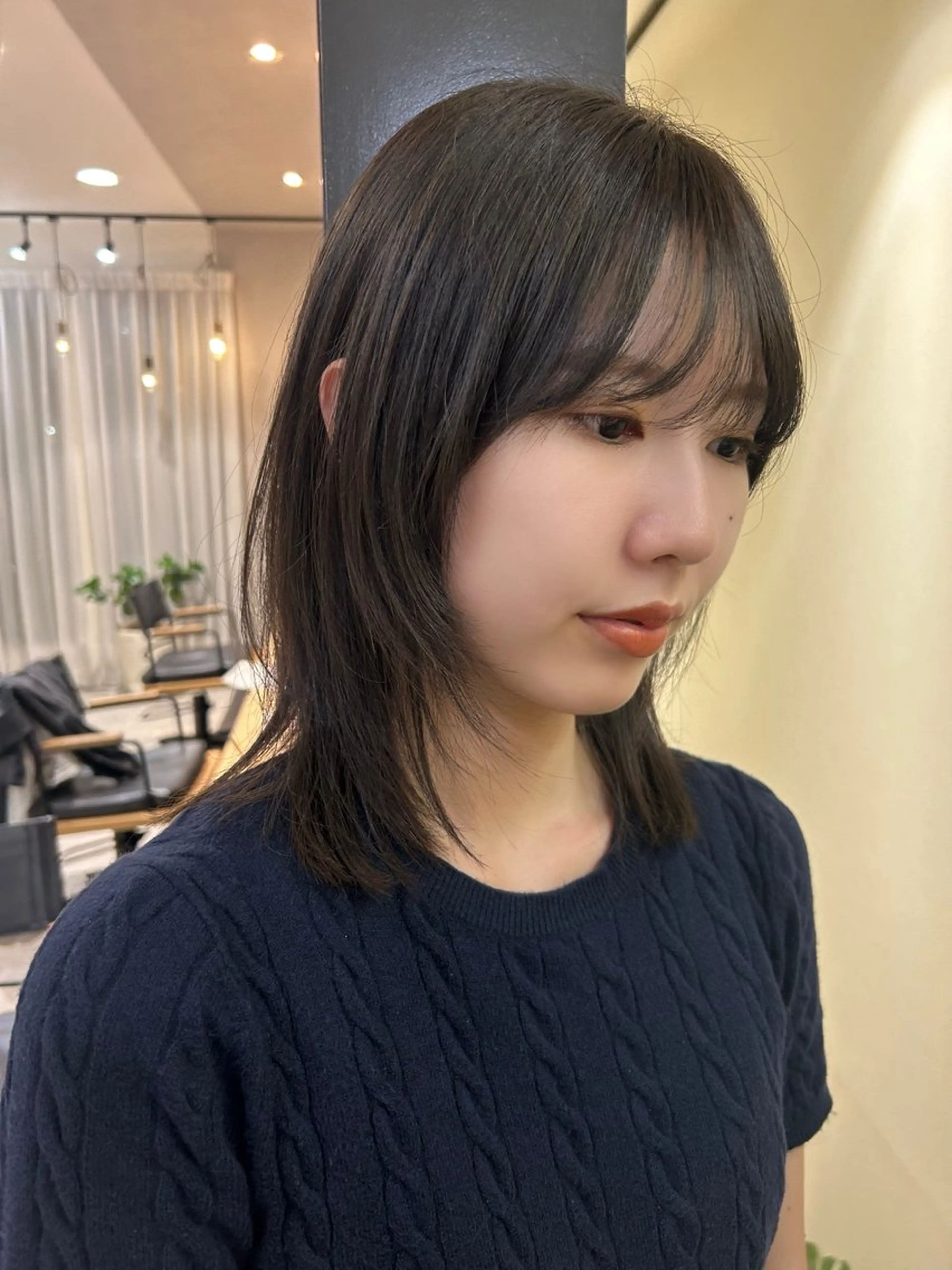 ミディアム カラー 透明感カラー グレージュ カット ヘアカラー トリートメント hub hair レイヤー/透明感のヘアスタイル