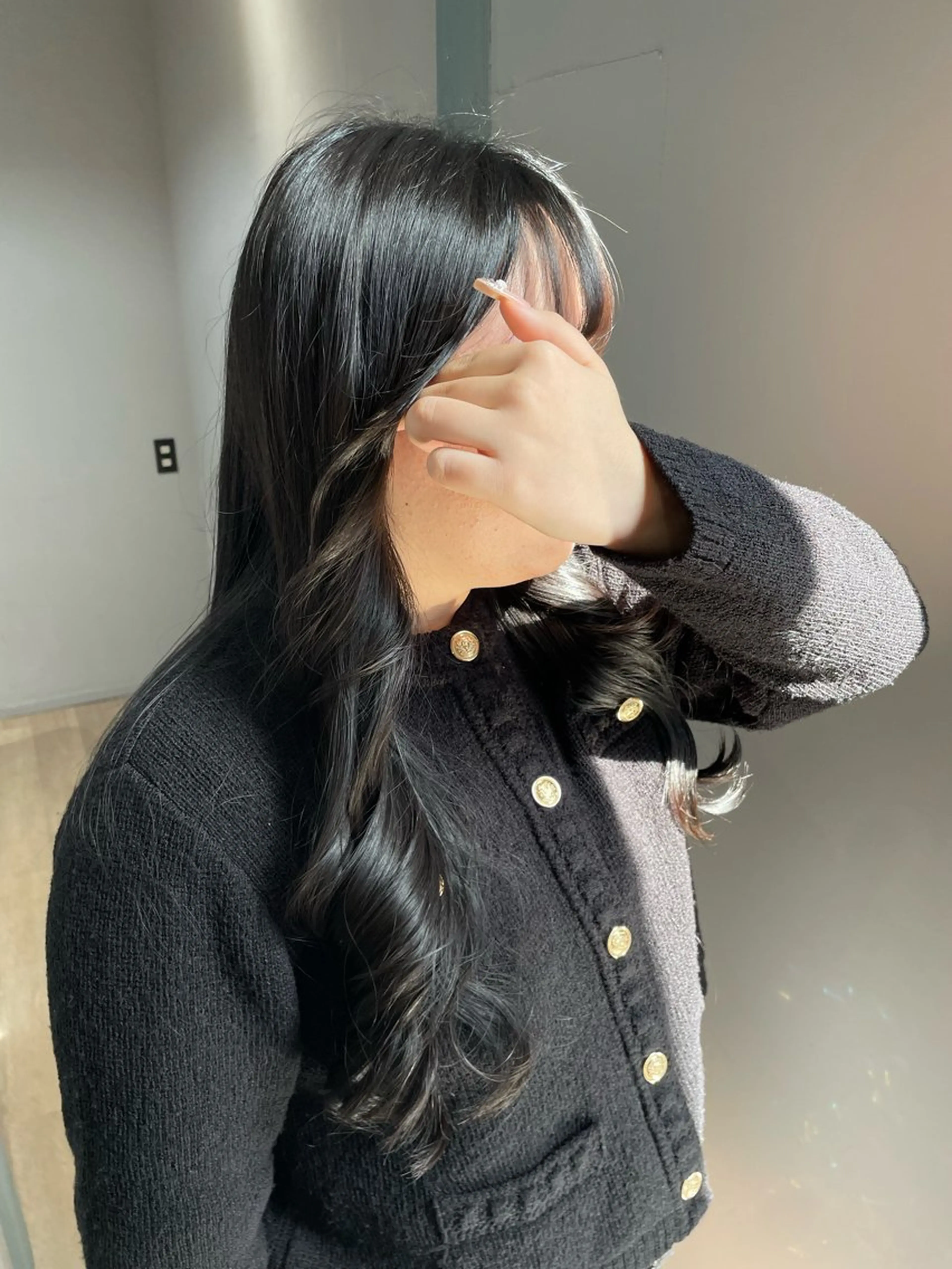 ロング 𝐚𝐨𝐢/カット /パーマモデルのヘアスタイル