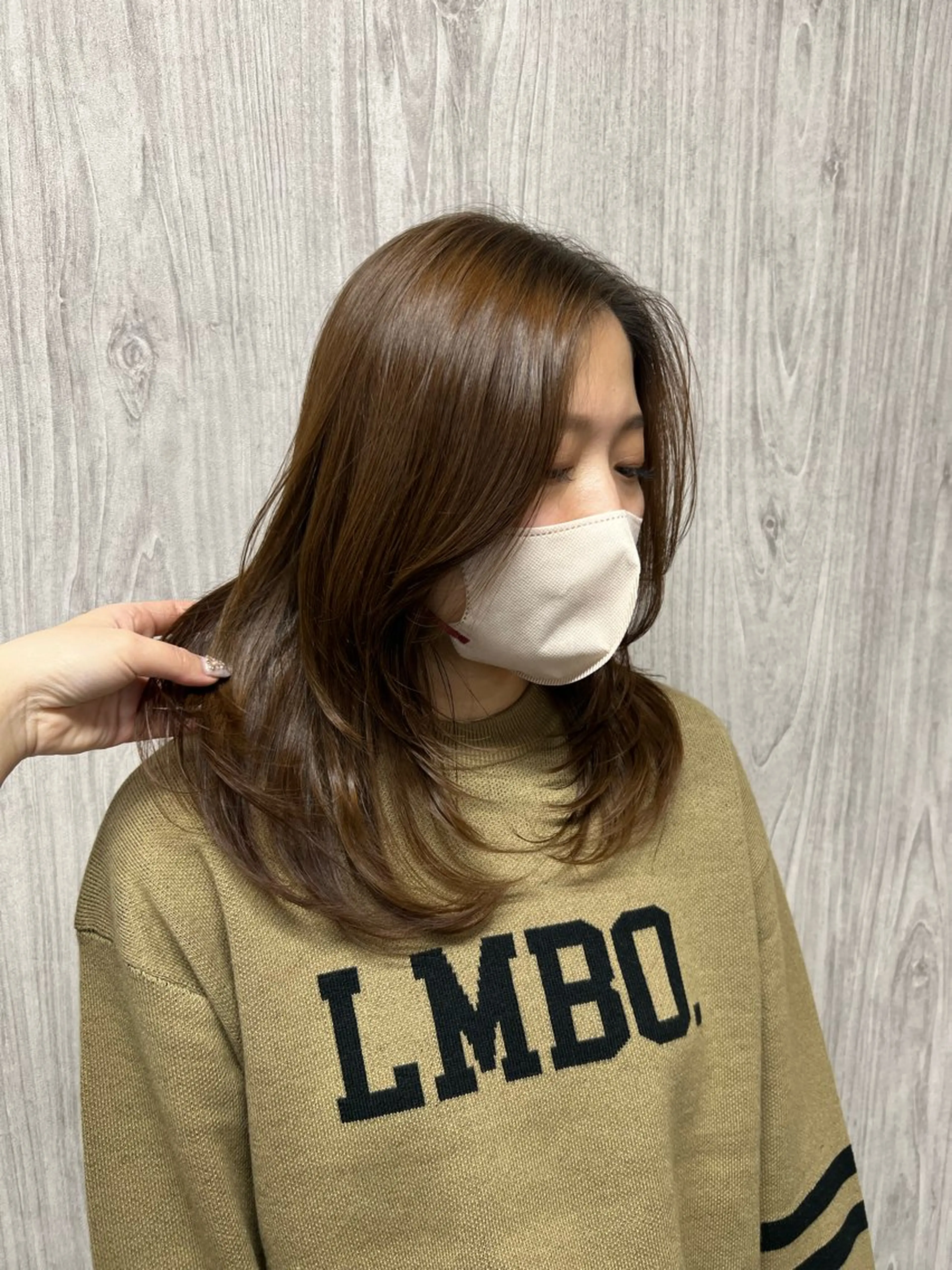 セミロング レイヤーカット カット lafit kaedeのヘアスタイル