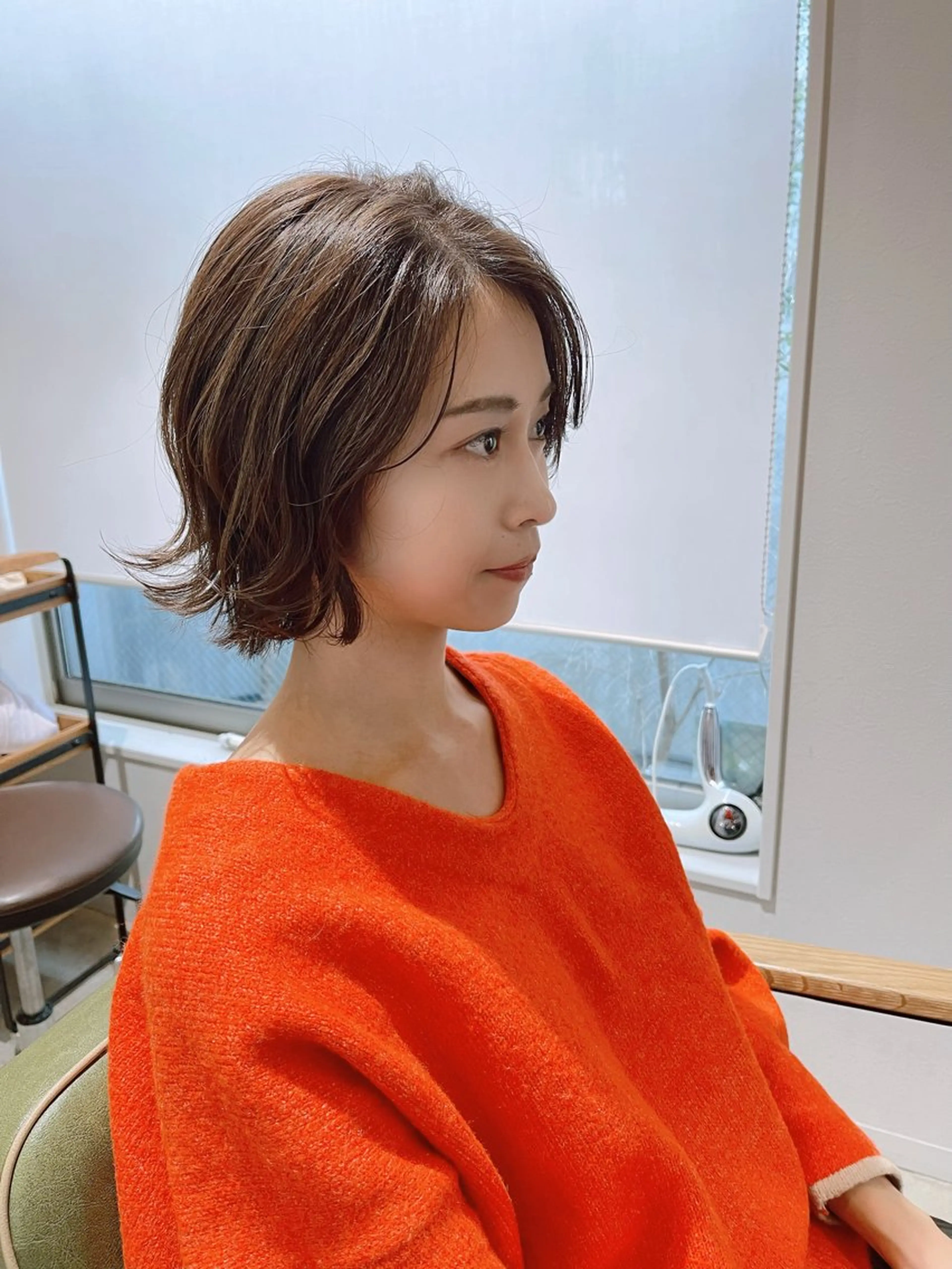 ミディアム ボブレイヤー ボブ レイヤーカット 外ハネヘア 柴田泰秀sotti. 髪質改善/ブリーチのヘアスタイル