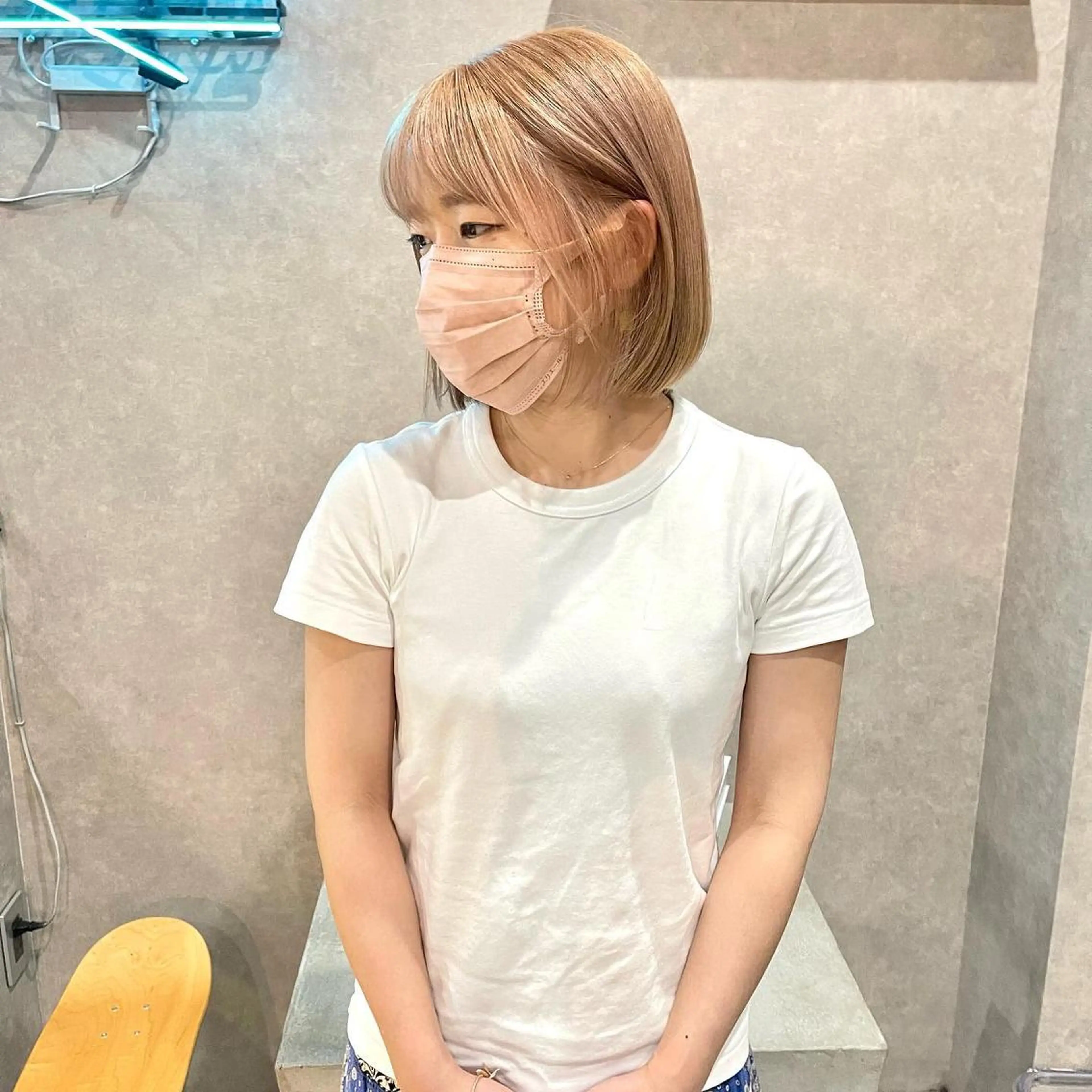 ショート ハイライト 髪質改善 河原 亮のヘアスタイル