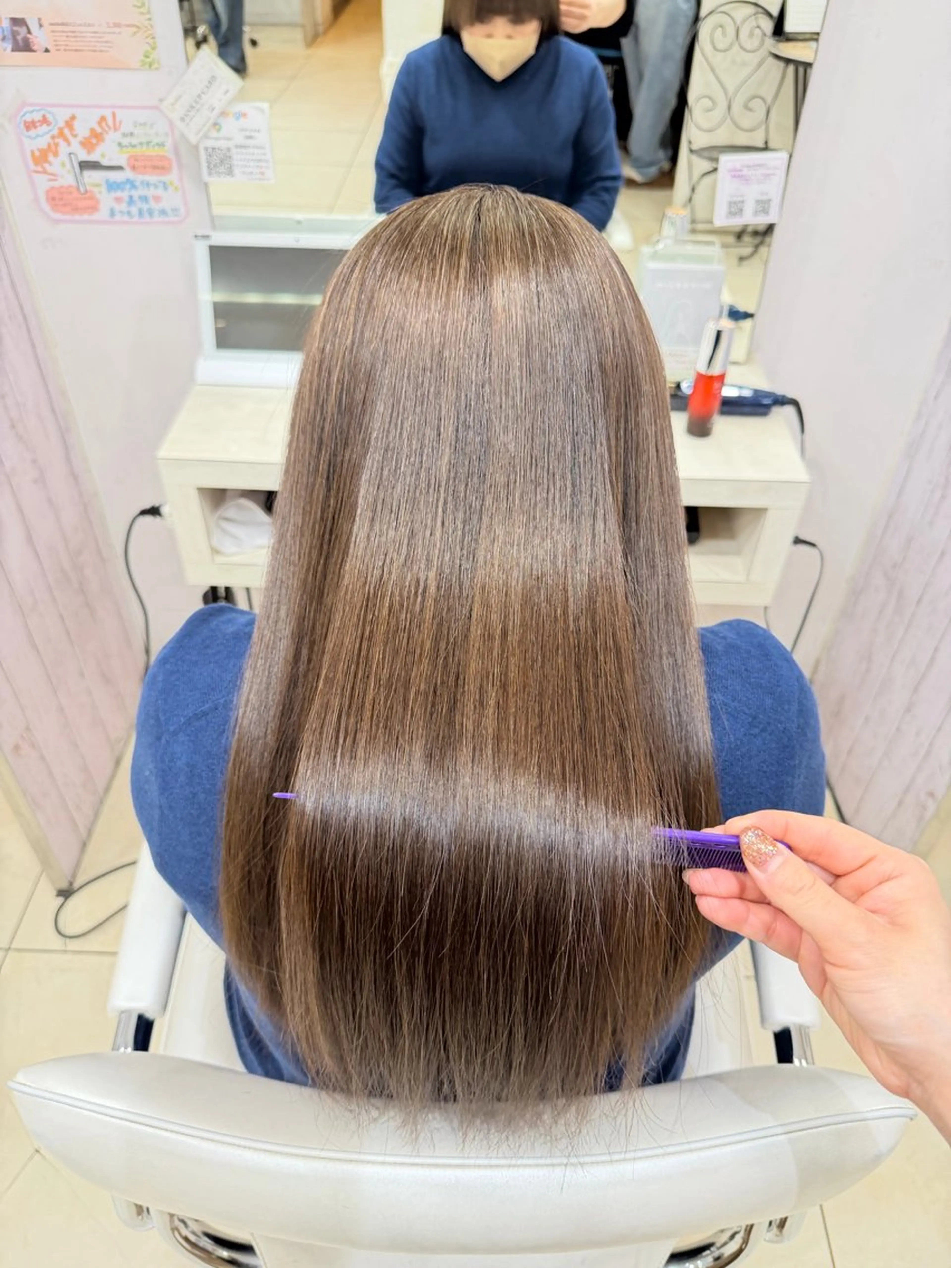 ロング カラー ベージュカラー オリーブベージュ ヘアカラー 🤎ベージュカラー/ 髪質改善/山岸🤎のヘアスタイル