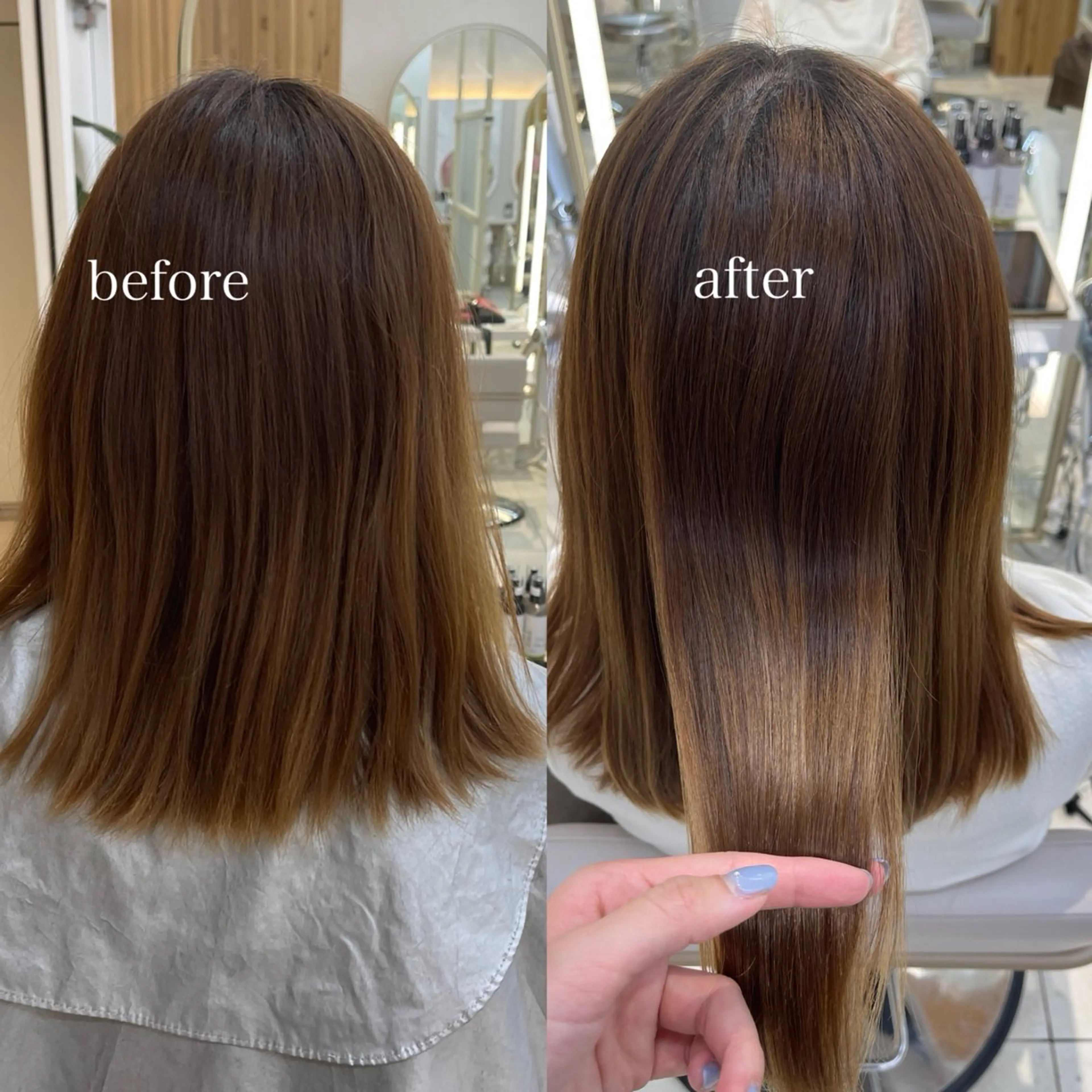 ミディアム トリートメント Hina🫧透明感 カラー🫧のヘアスタイル