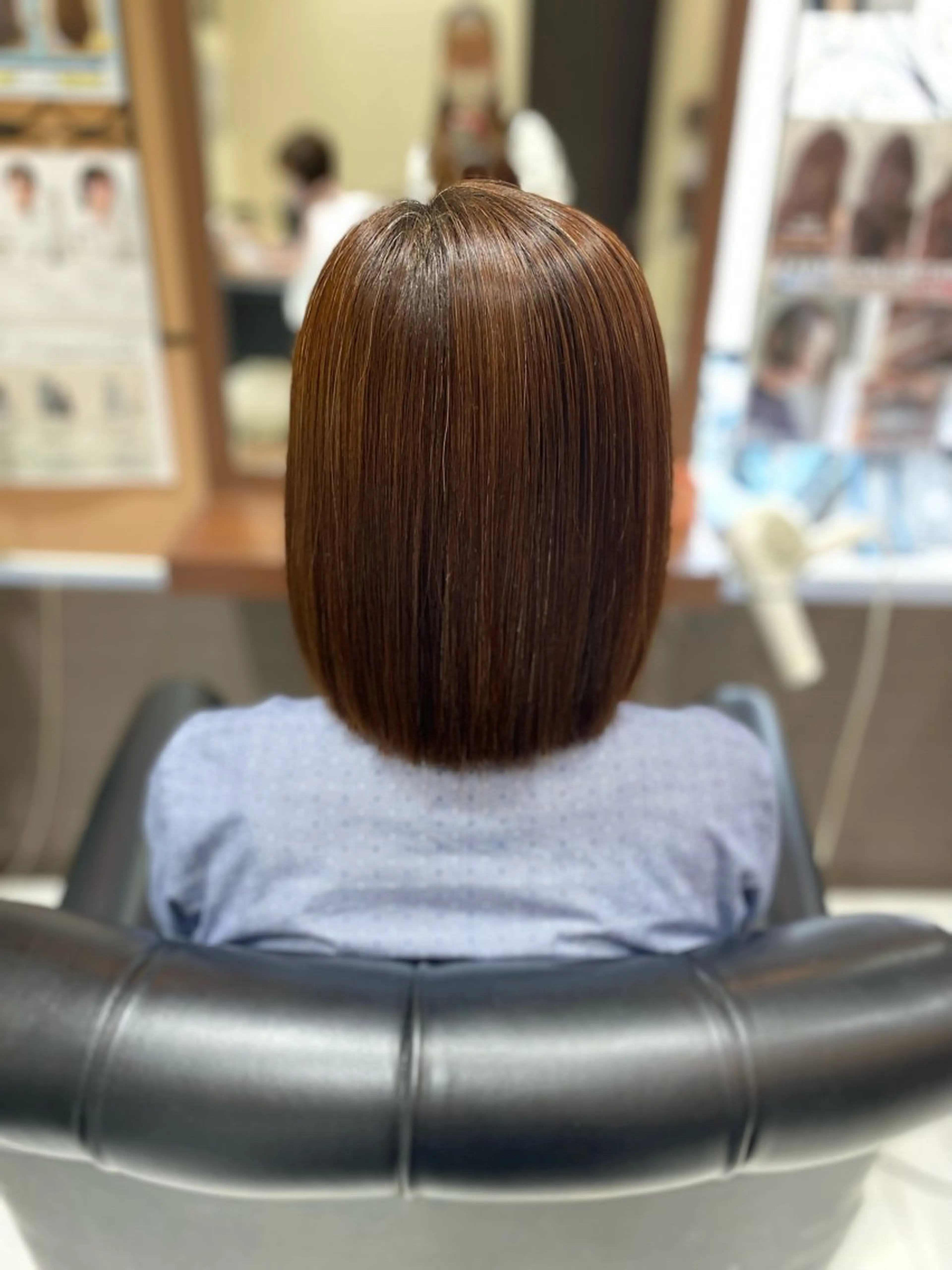 ミディアム 縮毛矯正 横手 亜紀のヘアスタイル