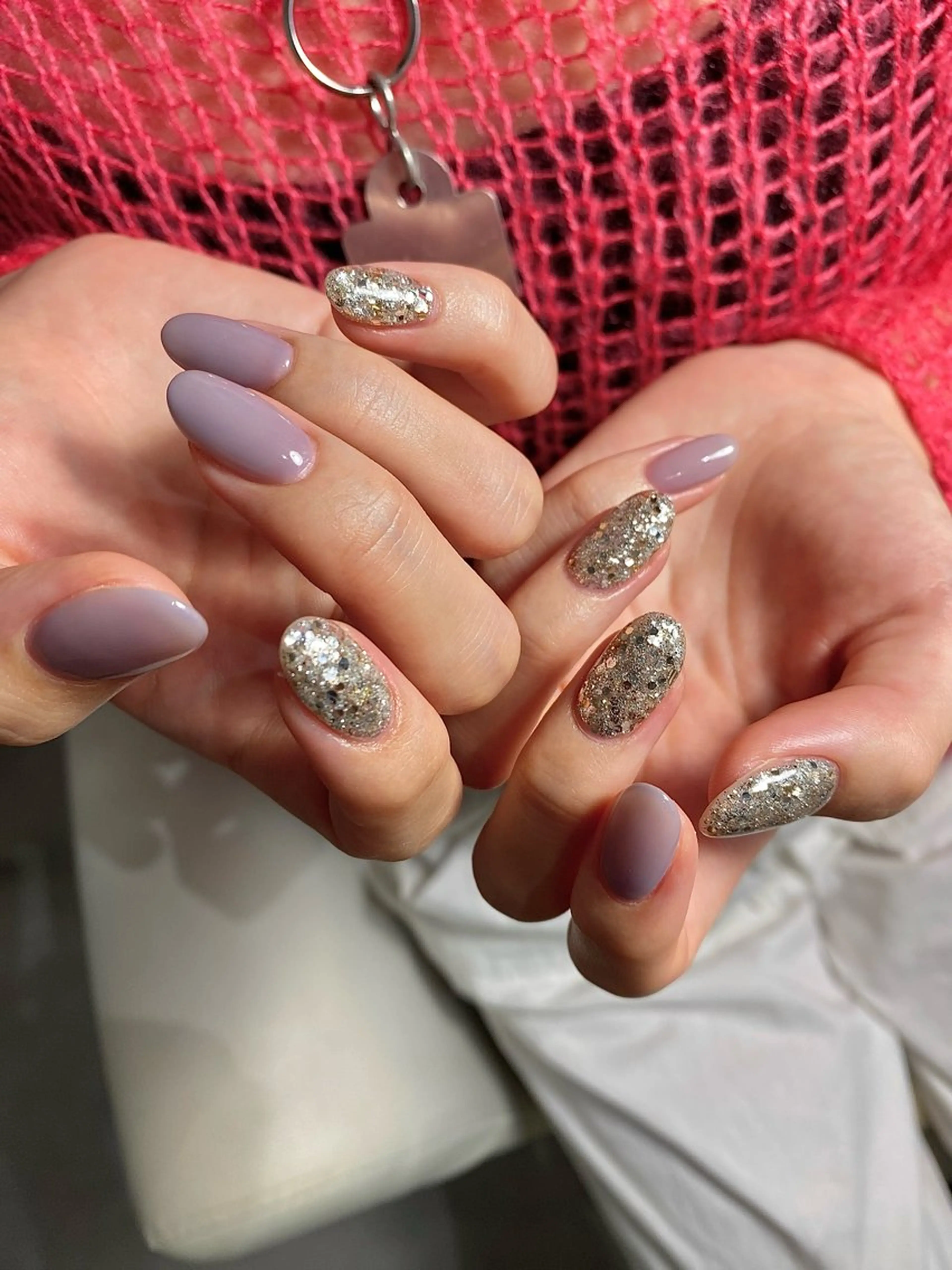 ネイル ラメ(グリッター) ハンドネイル フットネイル 🌷さかもと みほ🌷のネイルデザイン