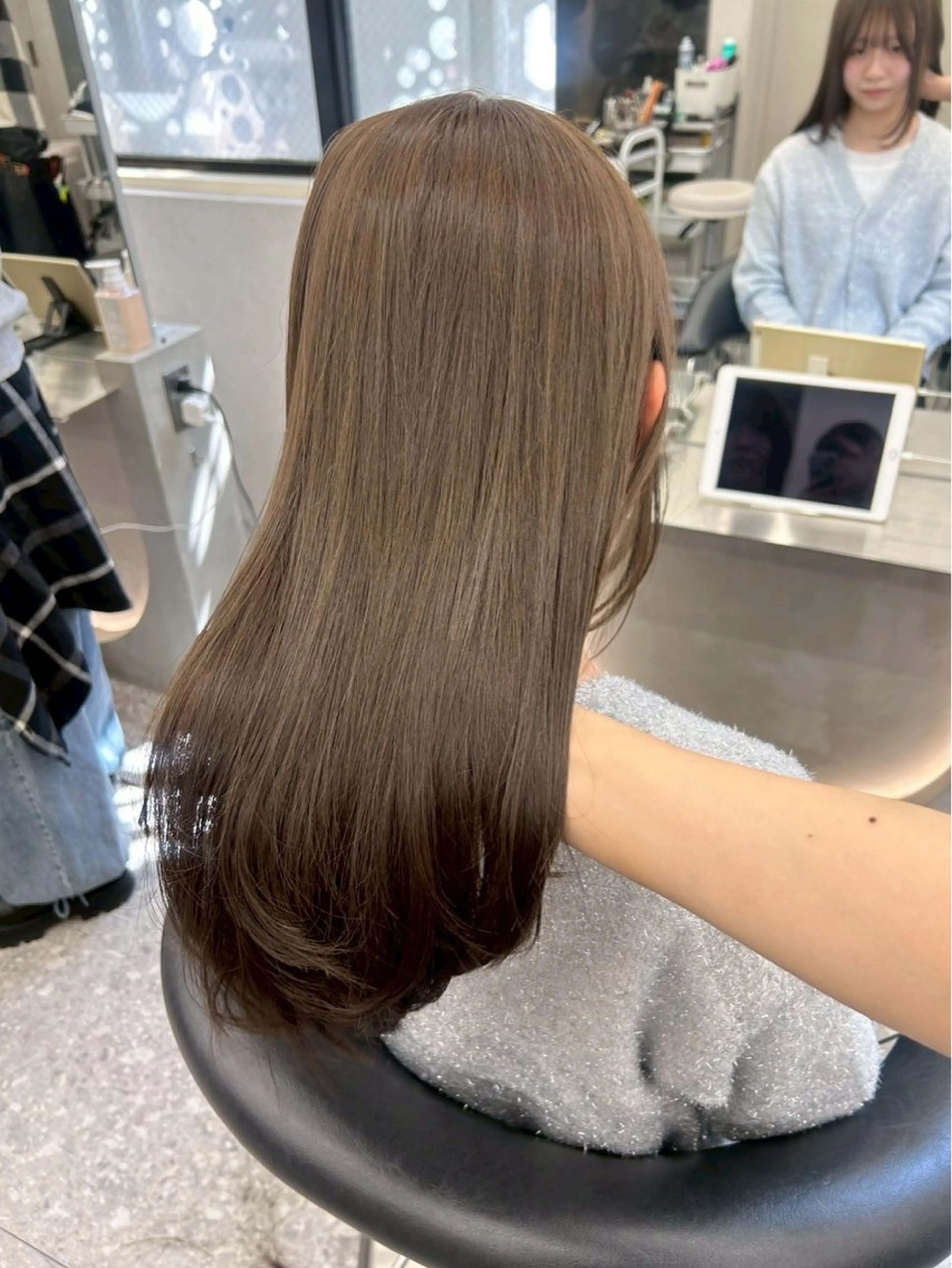 セミロング カラー 🎀大川 錬🎀 ブリーチなしWカラーのヘアスタイル