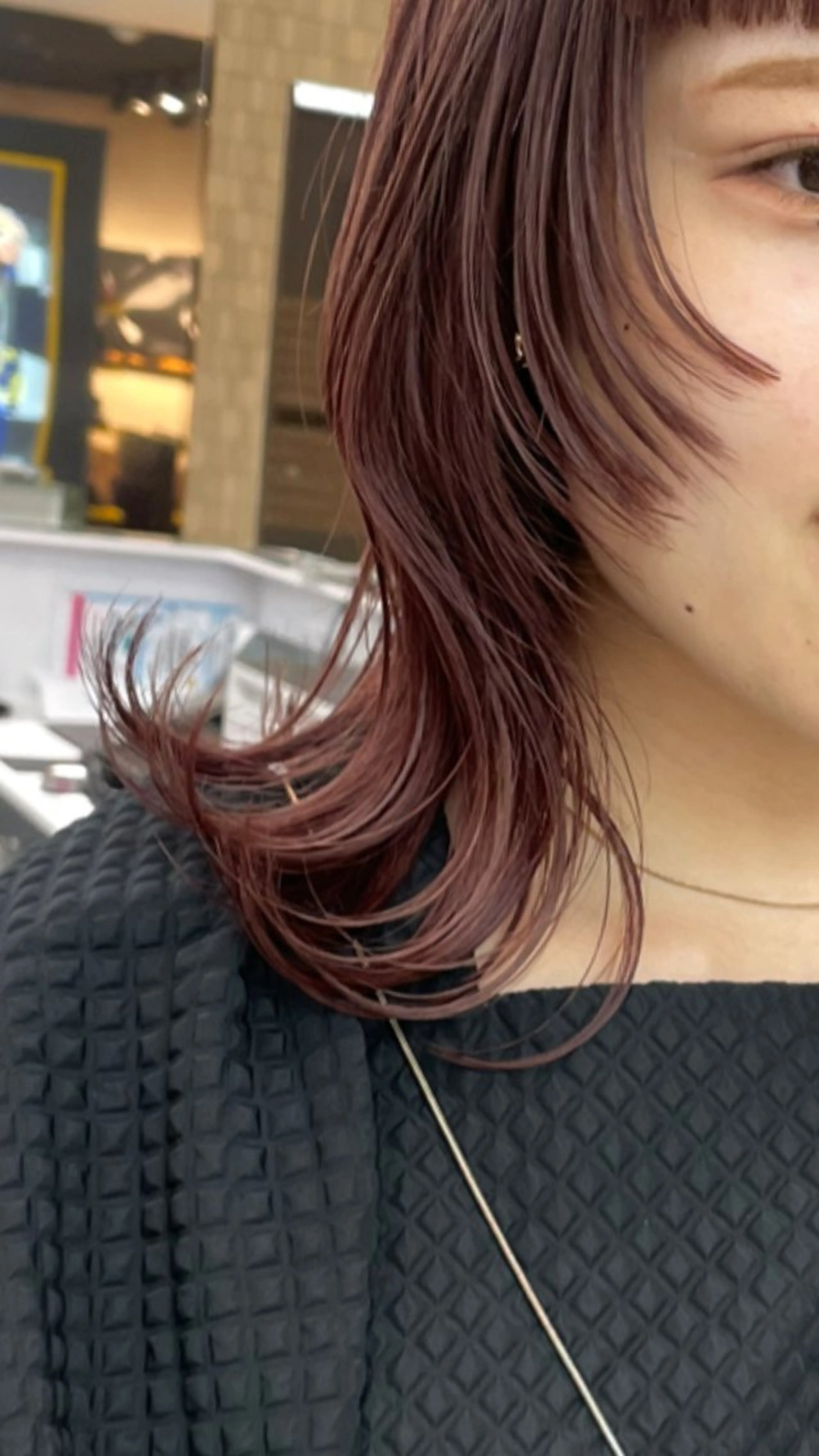 ミディアム カラー ヘアカラー トリートメント mei|顔まわり ×透明感カラーのヘアスタイル