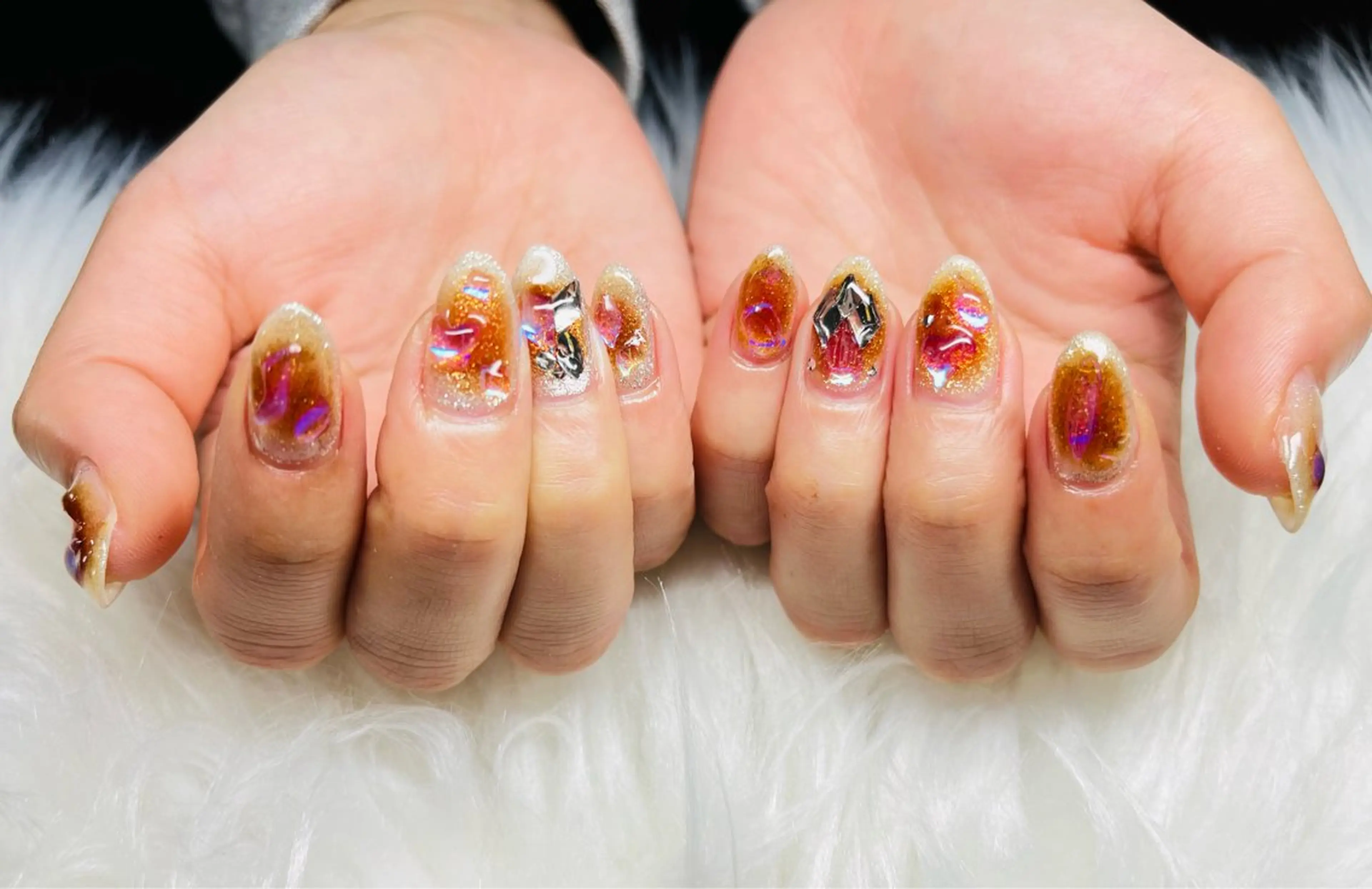 ネイル チークネイル AngelCoco Tabataのネイルデザイン