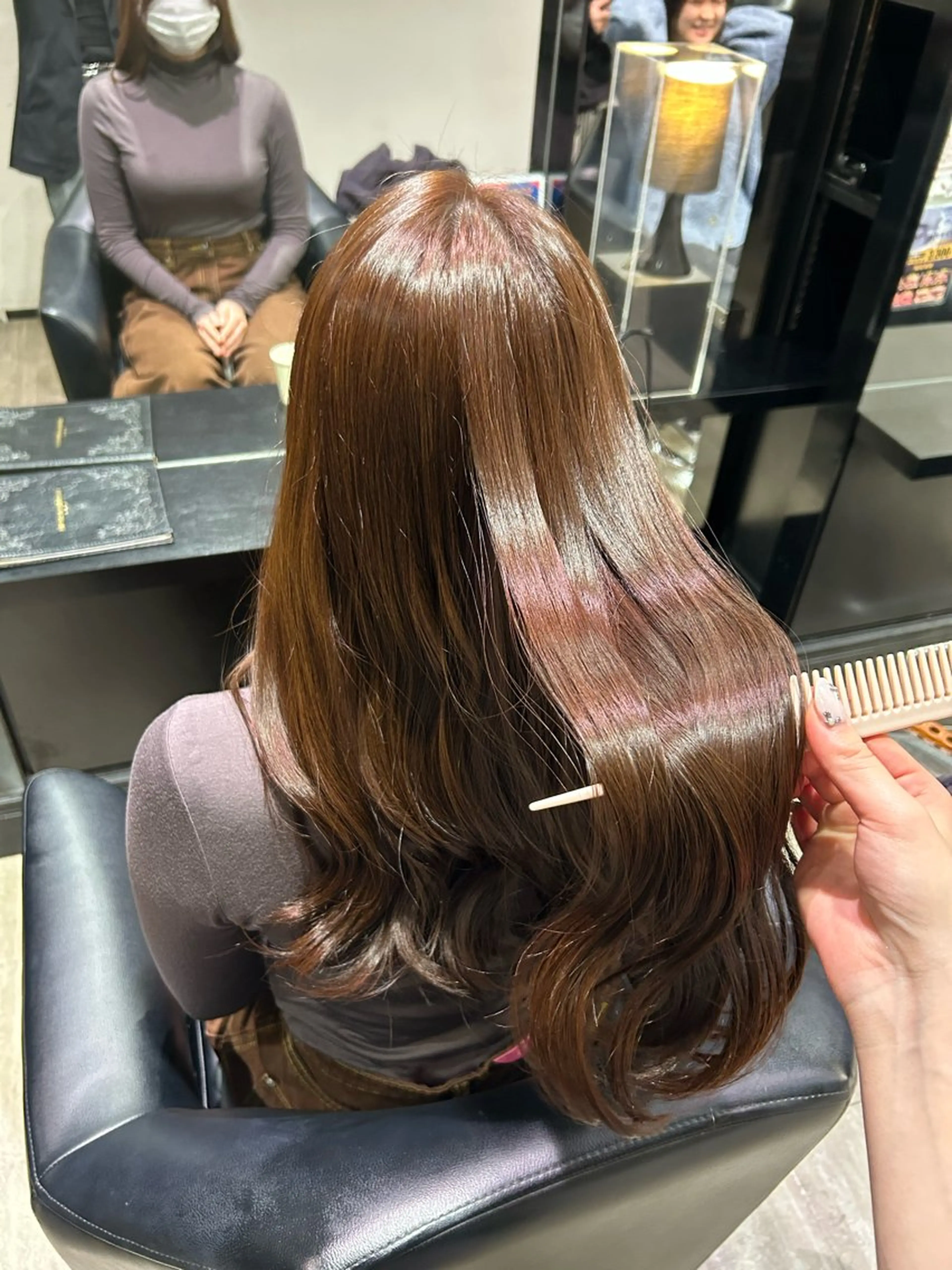 ロング カット ヘアカラー トリートメント ishizuka toaのヘアスタイル