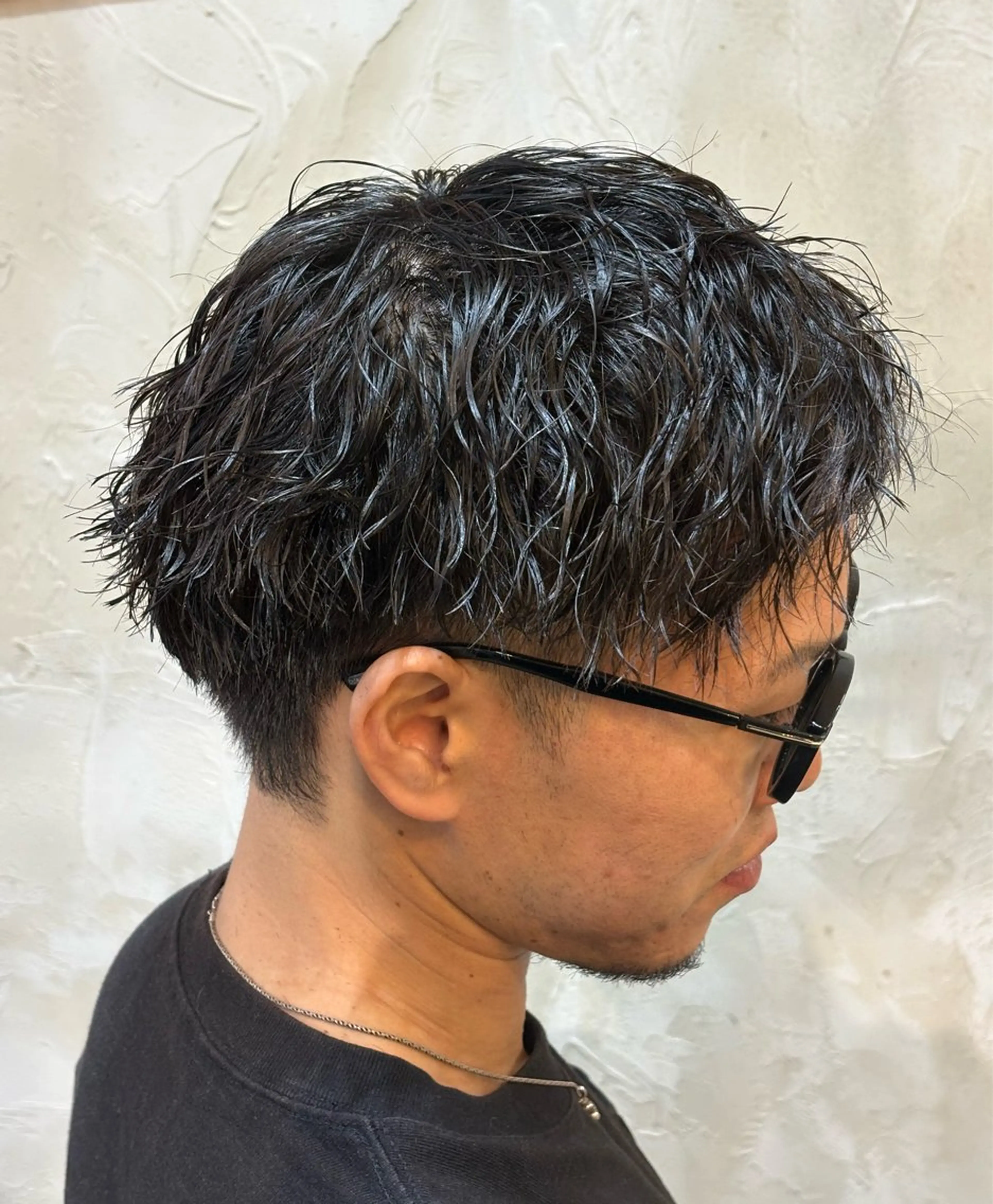 ショート パーマ メンズ メンズパーマ ツイストスパイラルパーマ スパイラルパーマ ユウト 【メンズ限定】のヘアスタイル