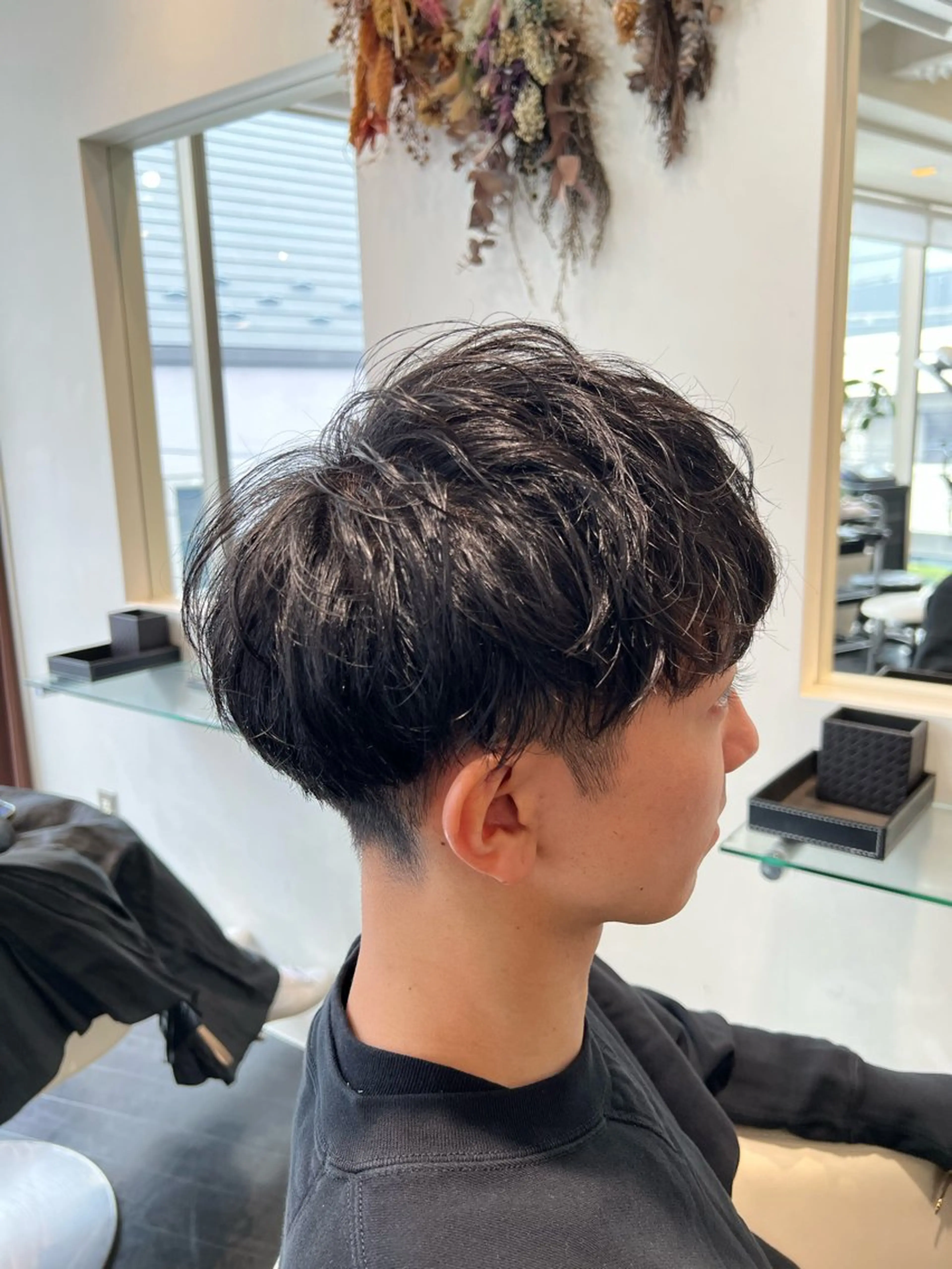 ショート メンズ マッシュ カット 【髪質改善/縮毛矯正 /カラー】ホサカのヘアスタイル