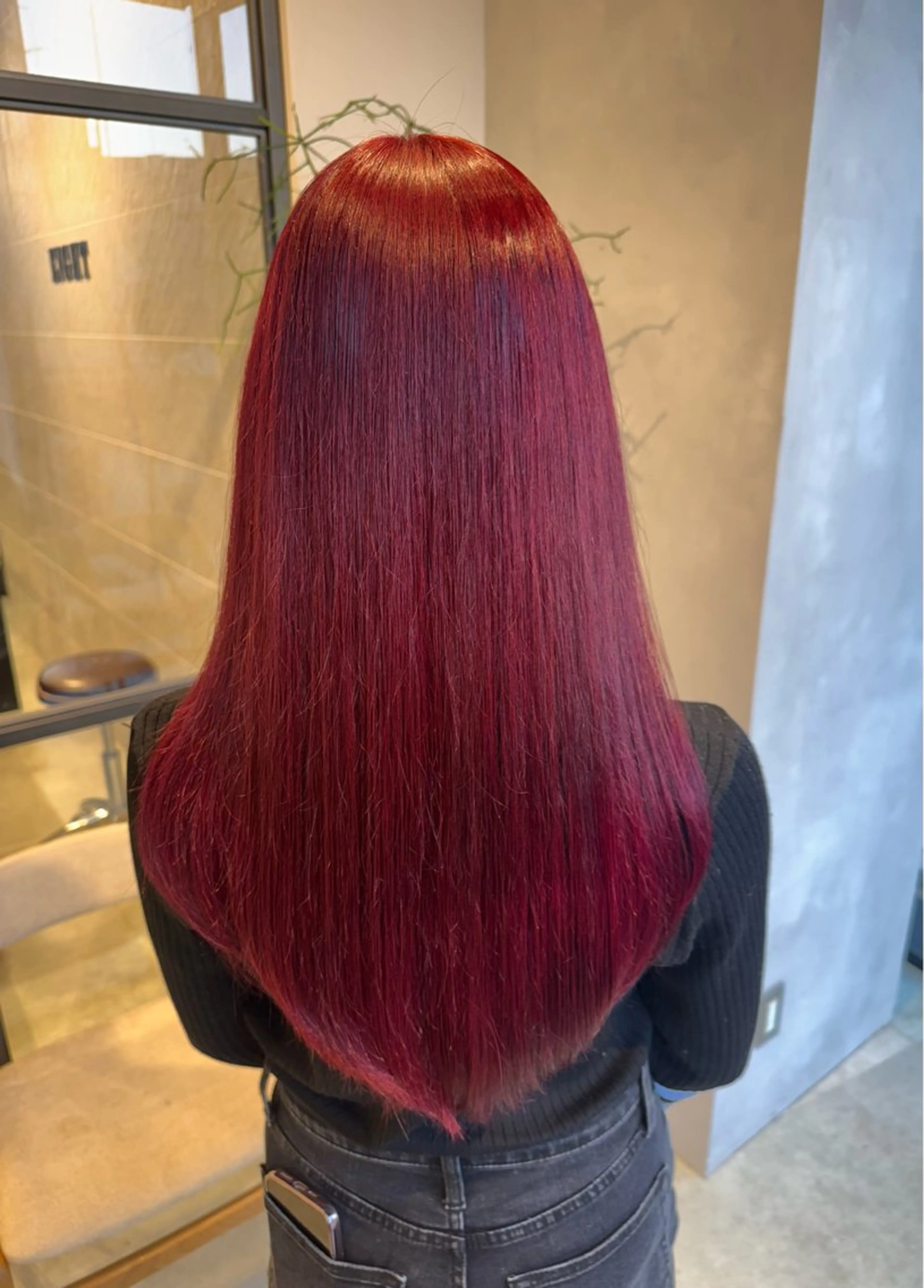 カラー ブリーチ イルミナカラー ブリーチなしカラー レッドカラー ヘアカラー トリートメント 透明感カラー✨艶髪 制作🌱山根あゆみのヘアスタイル