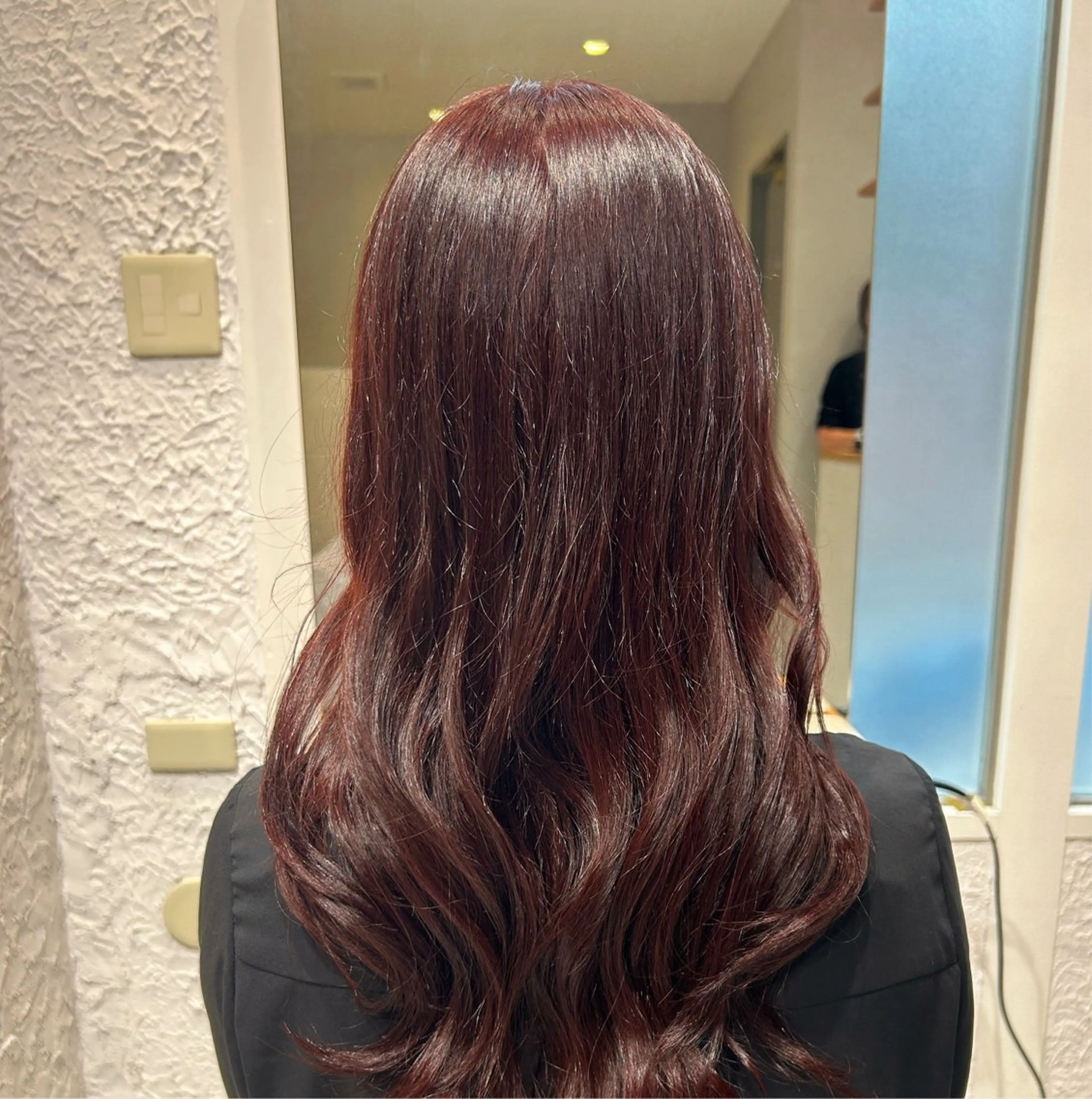 セミロング カラー ブラウンカラー ピンクカラー ピンクブラウン ヘアカラー LOVESTOIKE 井上つぐみ/透明感のヘアスタイル