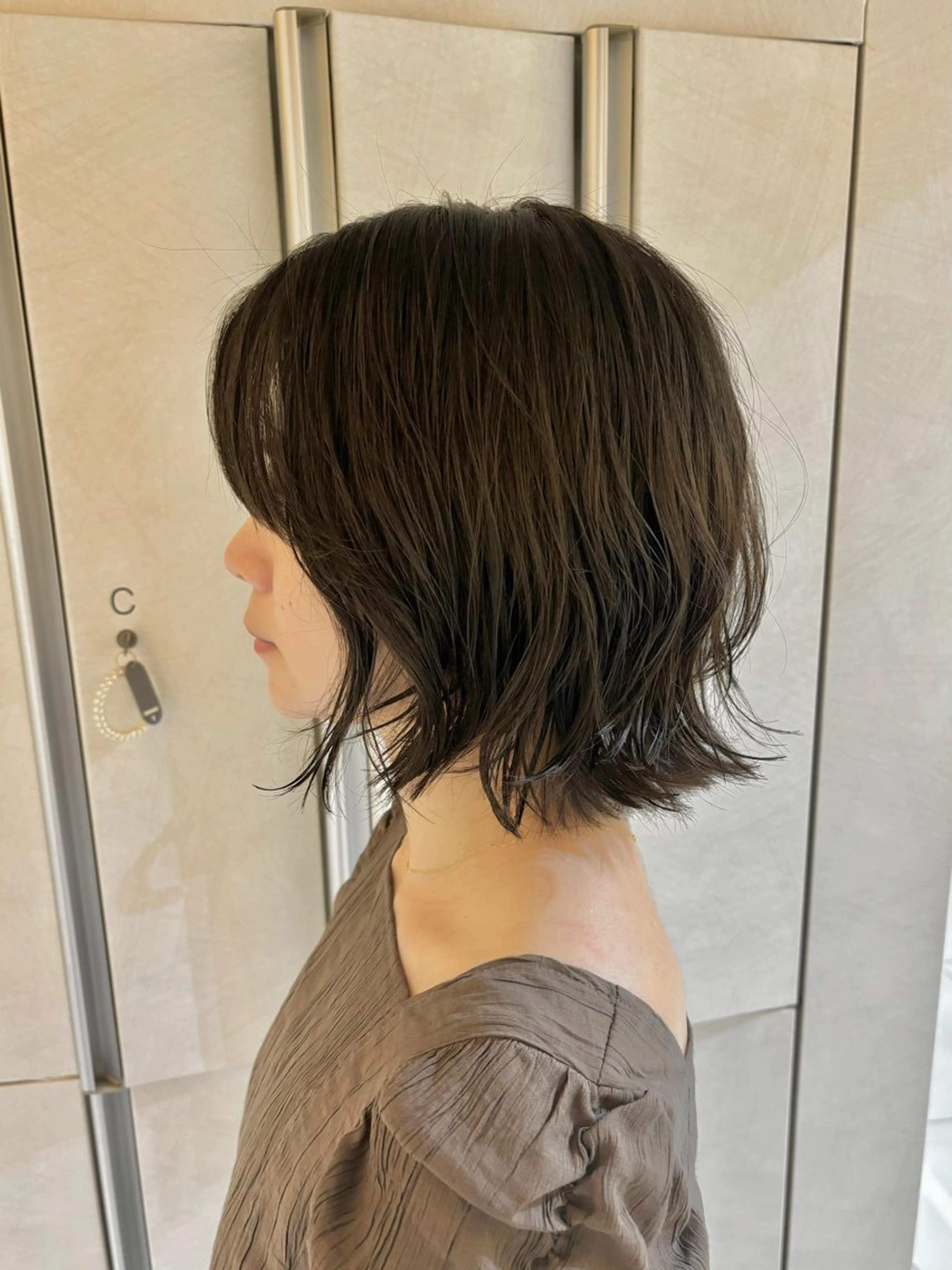 ショート ボブ レイヤーカット カット ヘアカラー レイヤーカット/ボブ /nene🍥⋆*のヘアスタイル