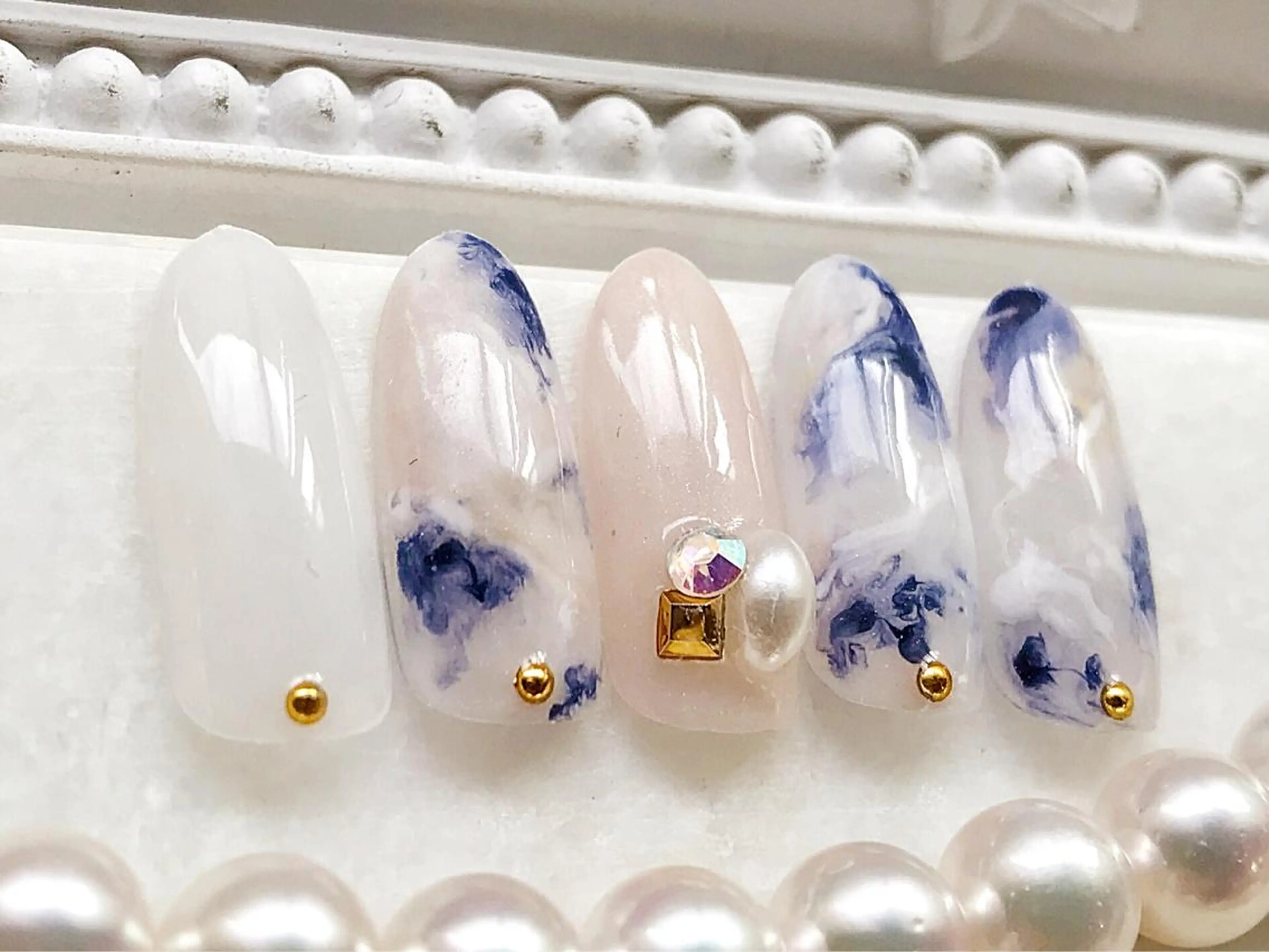 ネイル ネイビー Satomi  のネイルデザイン