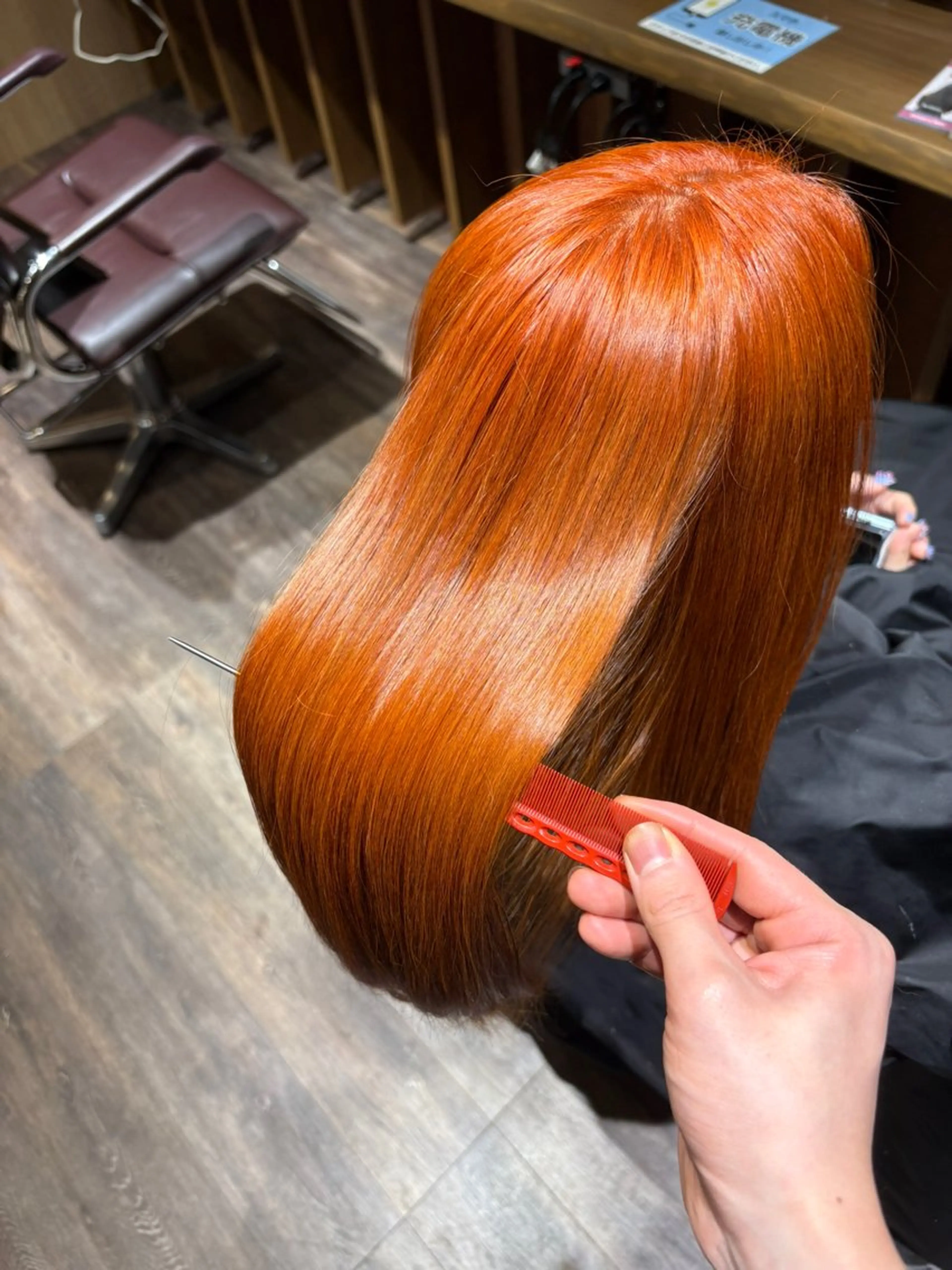 ロング カット ヘアカラー ラフィスヘアーGlanz桂店所属・🌈鈴木 泰地🌈のヘアスタイル