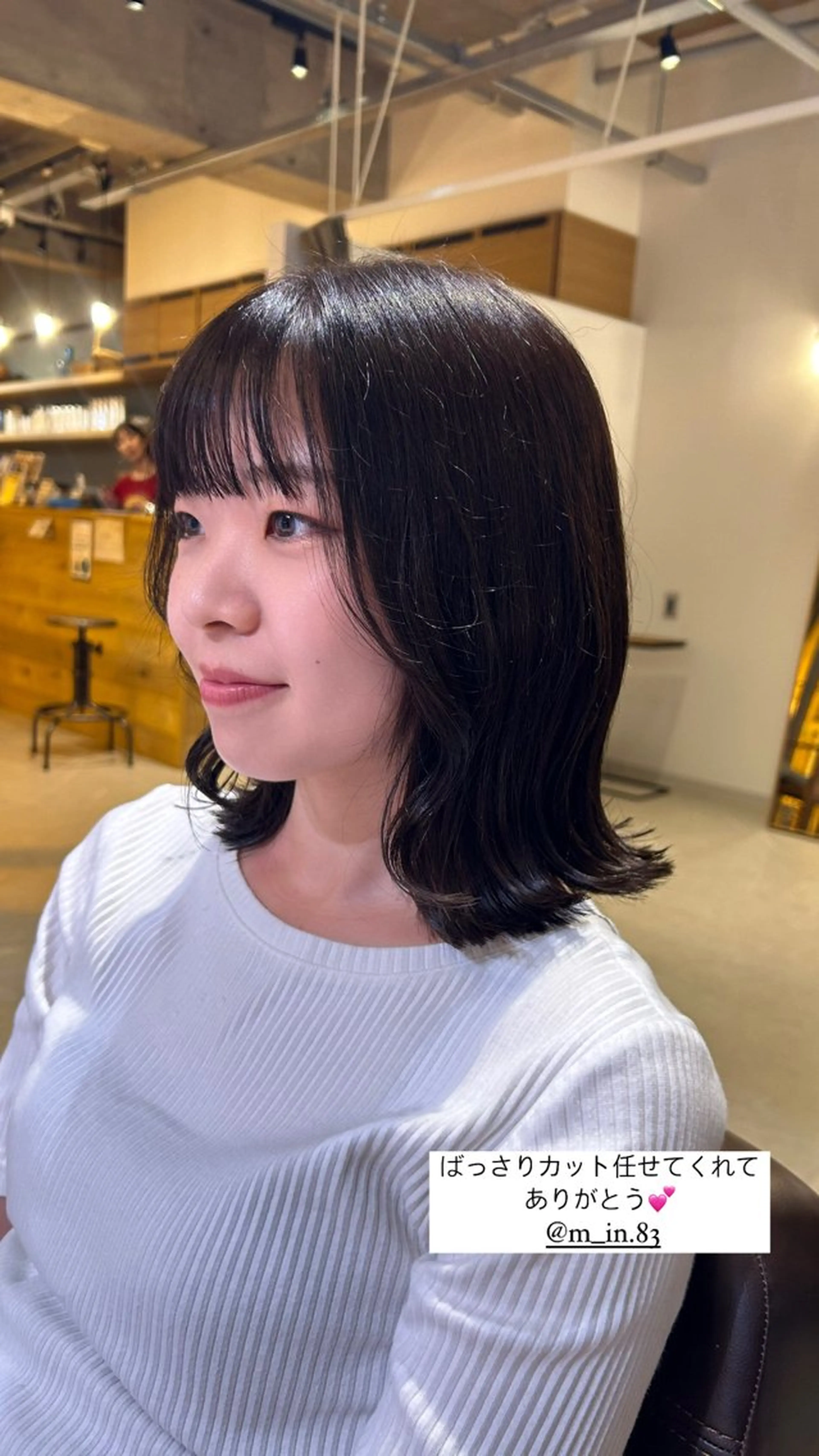 ミディアム カラー 透明感カラー 顔周りカット SHICUNE /ミホのヘアスタイル