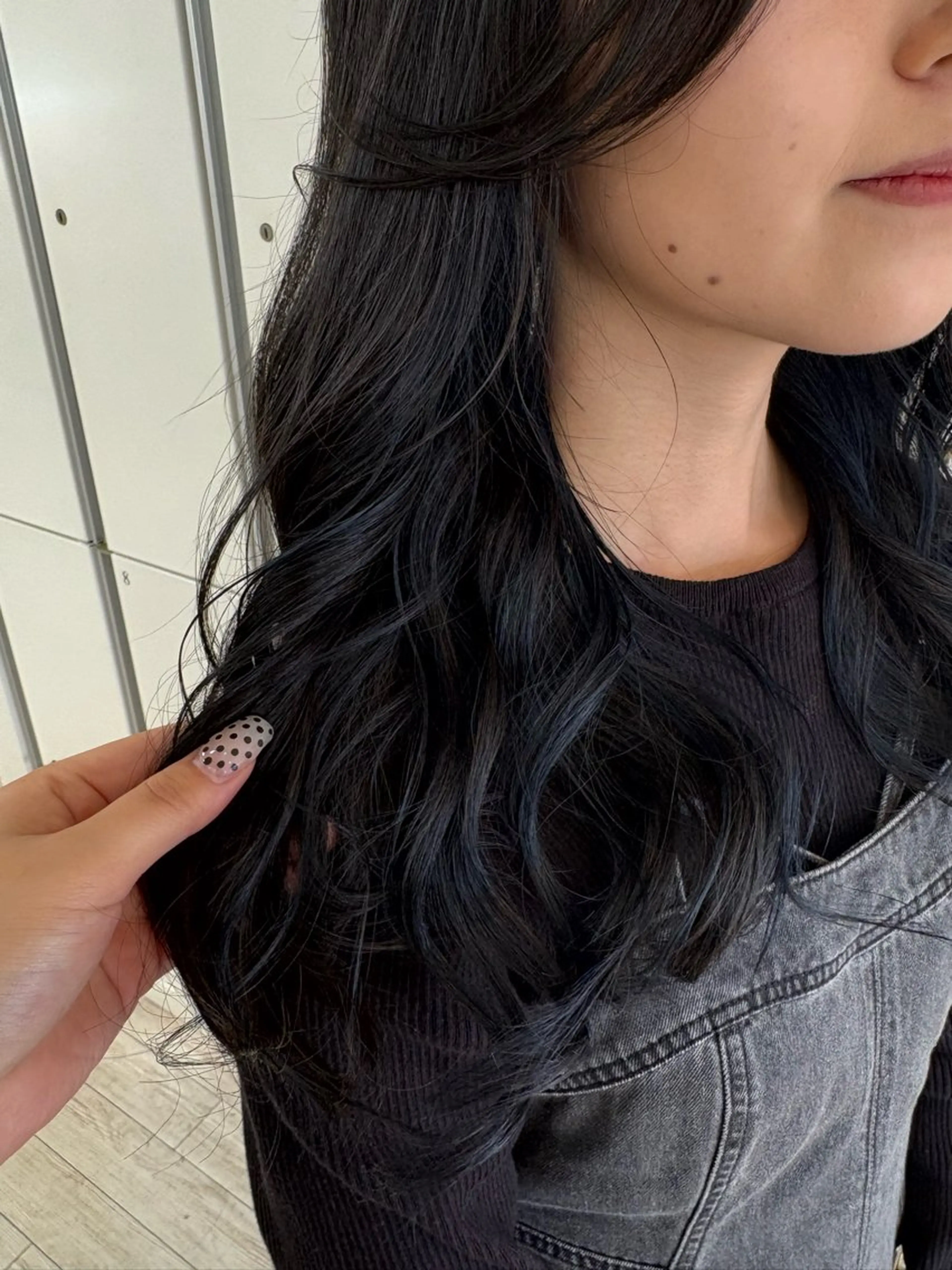 ロング カラー ブルーカラー ヘアカラー CREA渋沢 モデル募集🌺アイナのヘアスタイル