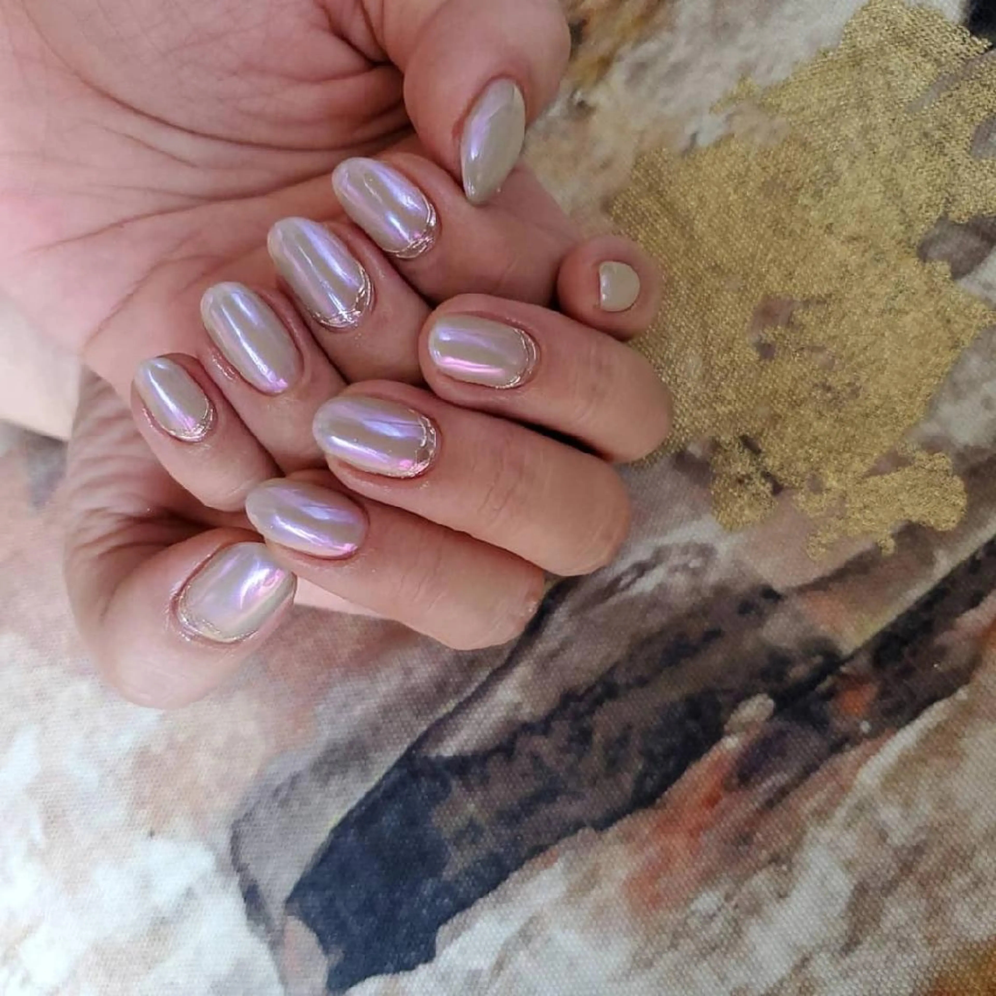 ショート ネイル ミラーネイル ハンドネイル Charm nailのネイルデザイン