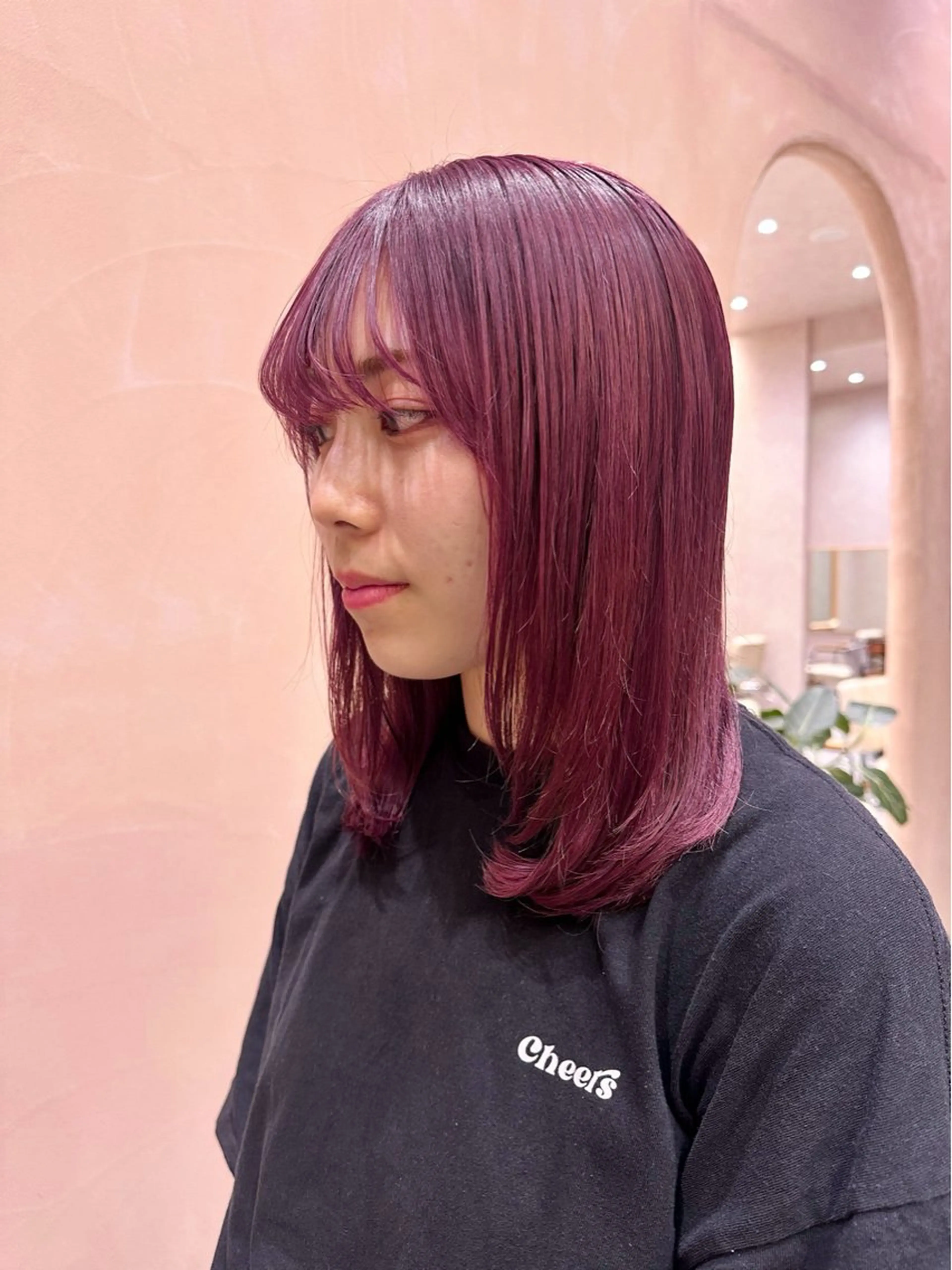 ミディアム ヘアカラー トリートメント 💖🌷越後 遥🌷💖のヘアスタイル