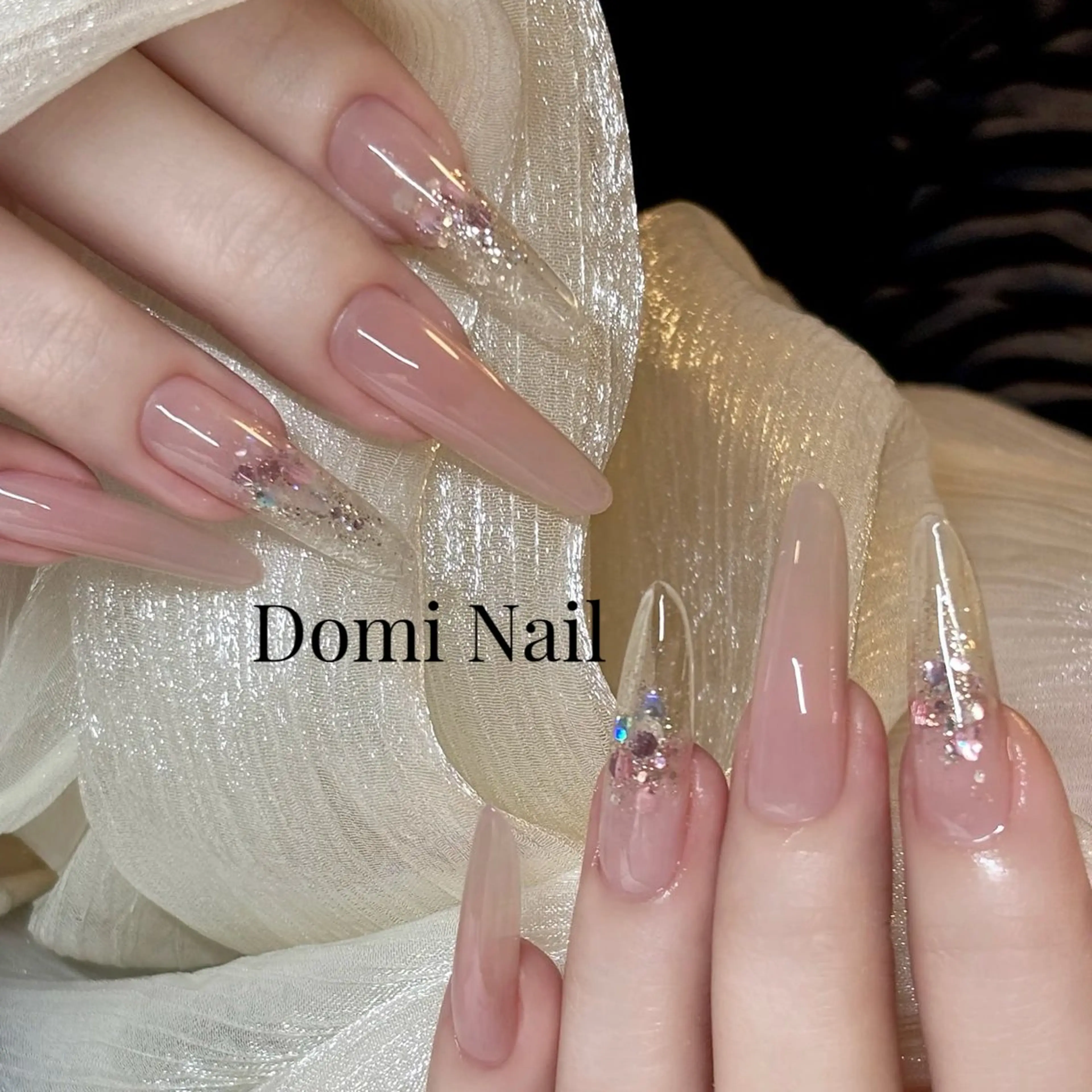ネイル 持ち込み シンプルネイル ネイルチップ ハンドネイル Domi Nail Salon所属・Domi Nail Salonのネイルデザイン